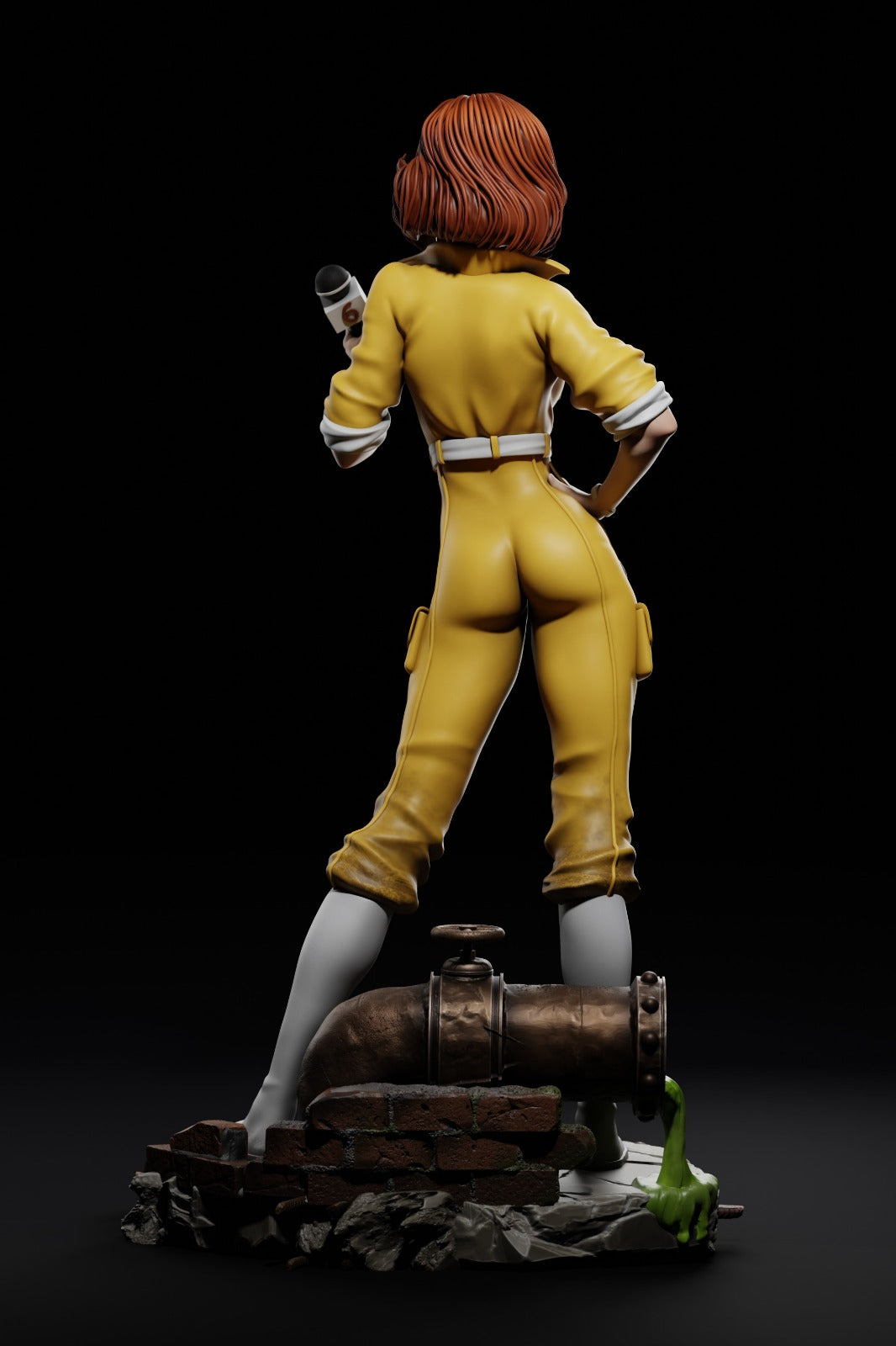 April O'Neil style Channel Heroine Girl resin kit – Unpainted 3D Printed Model kit