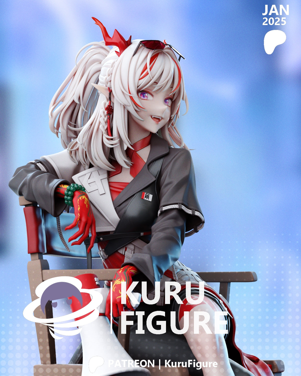 Nian Style Arknights Unpainted Resin Garage Kit (1/6-1/12)