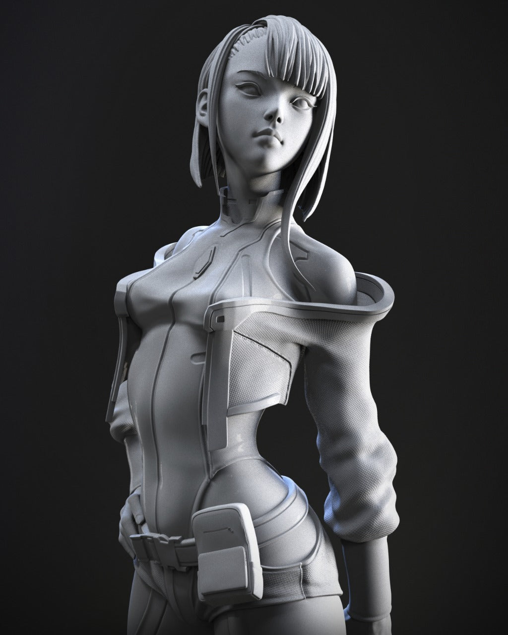 Lucy Kushinada Style Netrunner Resin Kit – Unpainted 3D Printed Model Kit