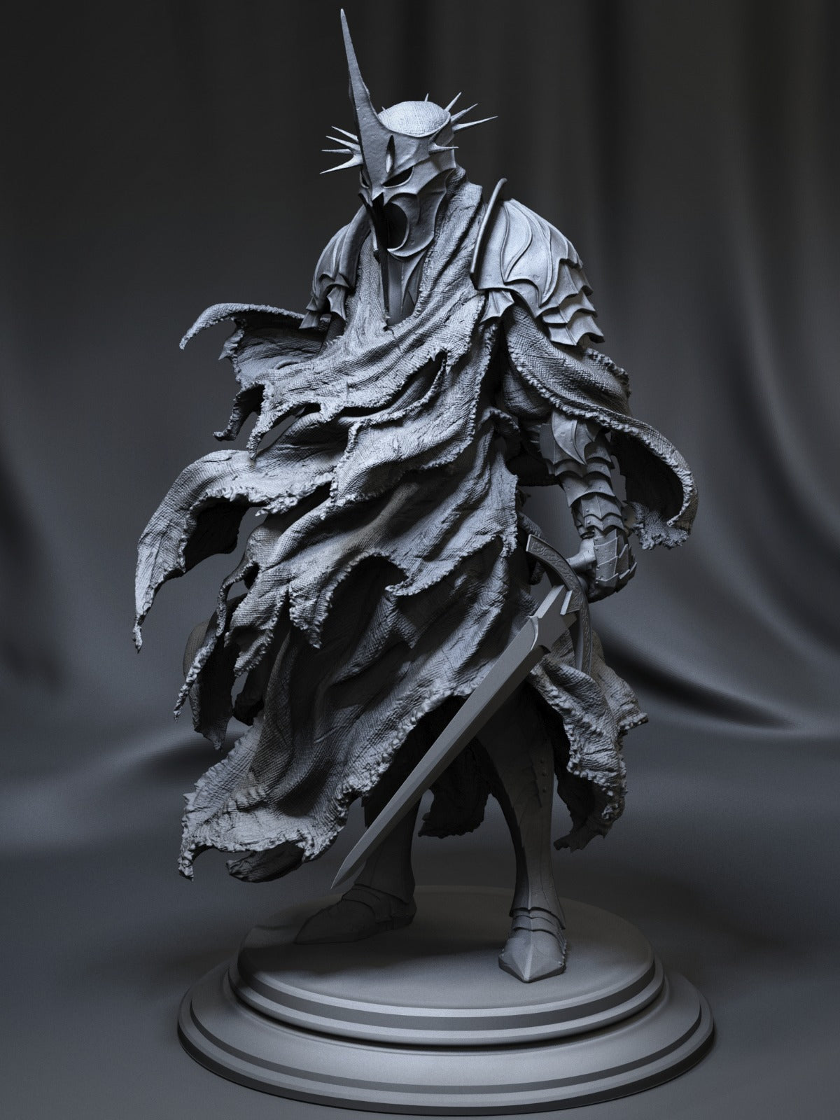 Witch King Style Lord of the Rings LOTR Unpainted Resin Garage Kit (1/6-1/12)