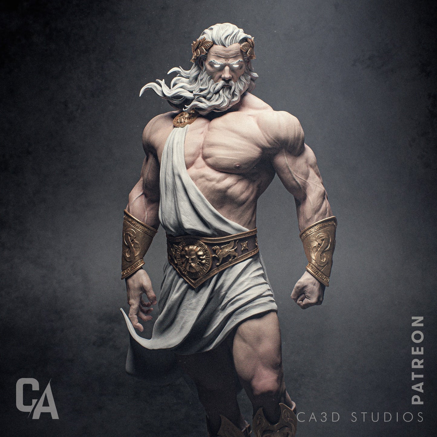 Zeus Thunder King resin kit – Unpainted 3D Printed Model kit