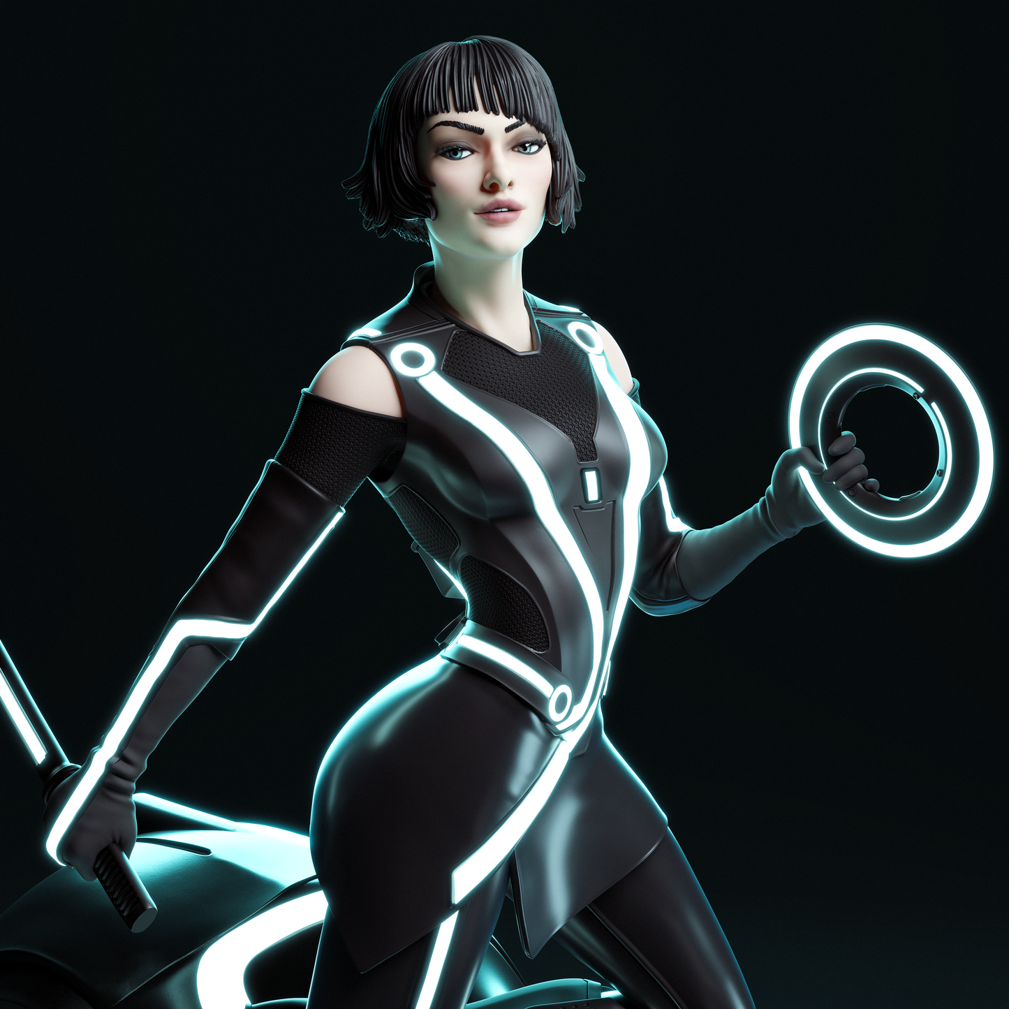 Quorra style resin kit – Unpainted 3D Printed Model kit