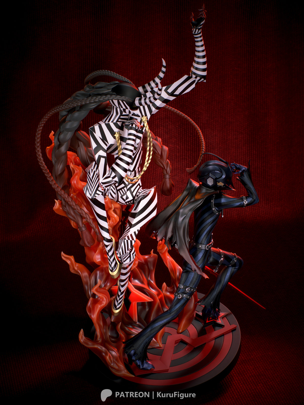 Goro Akechi & Loki Style Persona 5 Unpainted Resin Garage Kit (1/6-1/12)