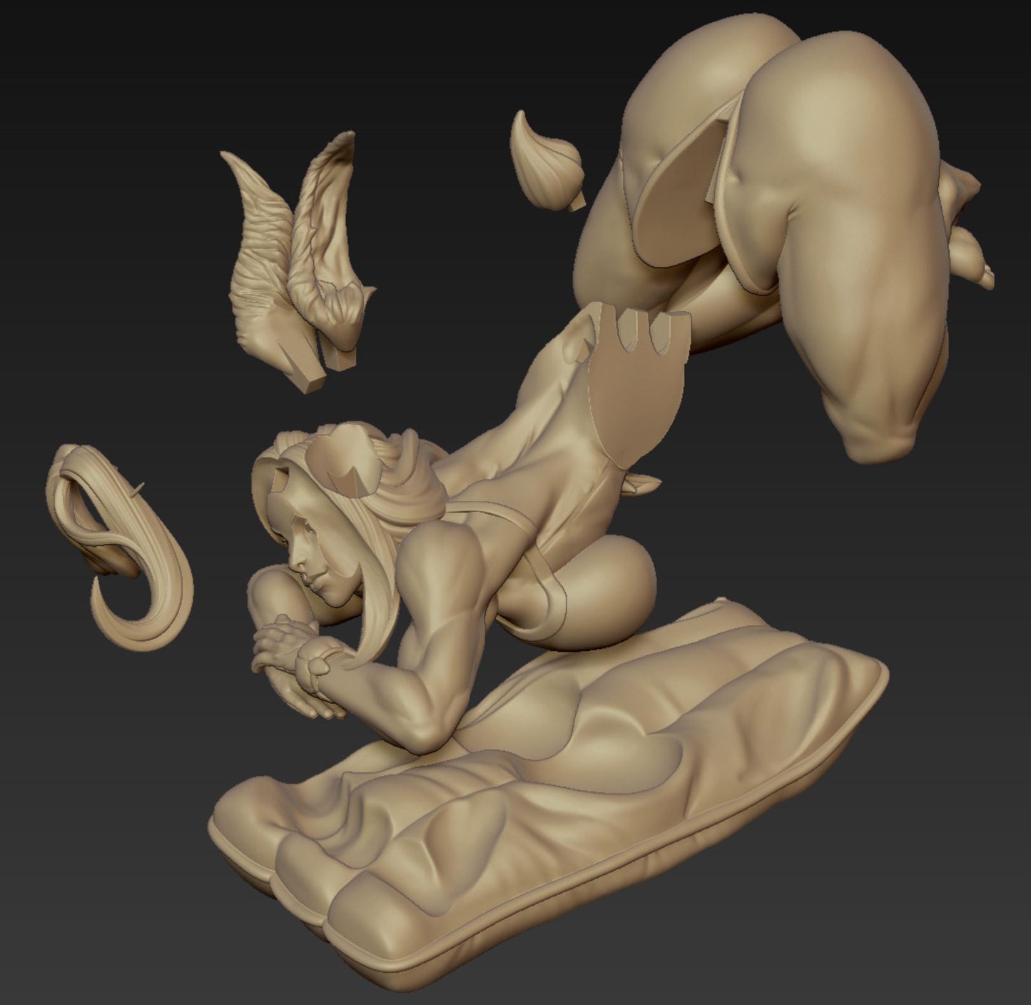 Mirko style Mythic Bunny Girl resin kit – Unpainted 3D Printed Model kit