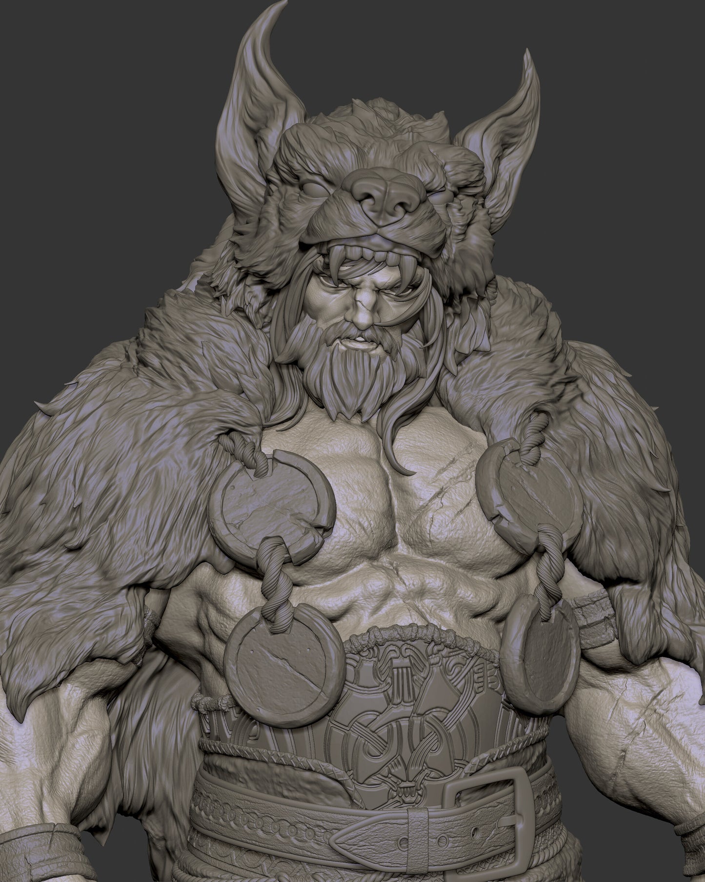 Thor style Barbarian Thunder God KIT – Unpainted and Unassembed 3D Printed figure KIT – Norse Warrior Hobby Kit