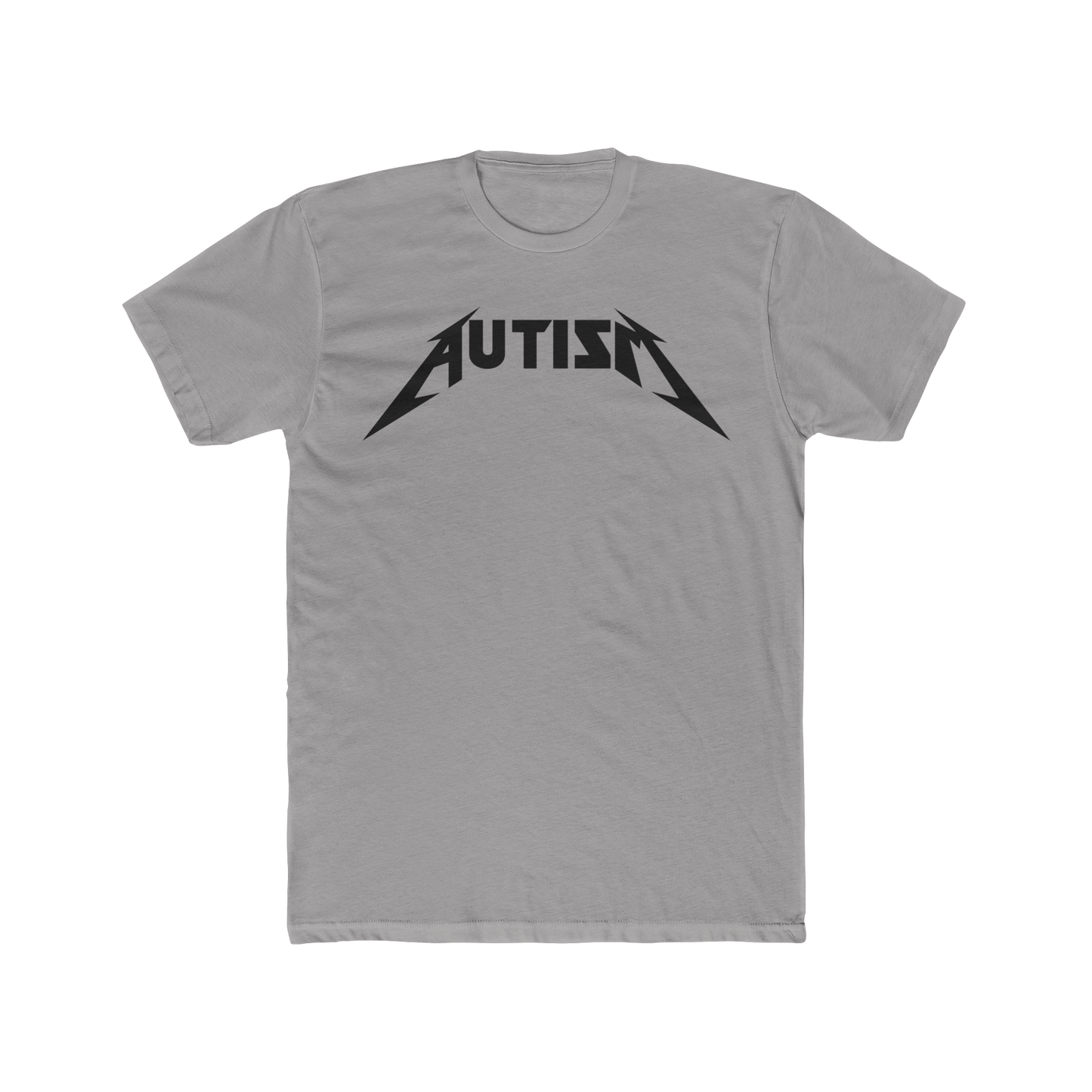 Autism Metal Shirt – Metallica Style Logo Tee, Neurodivergent Pride T-Shirt, Rock Band Parody Shirt