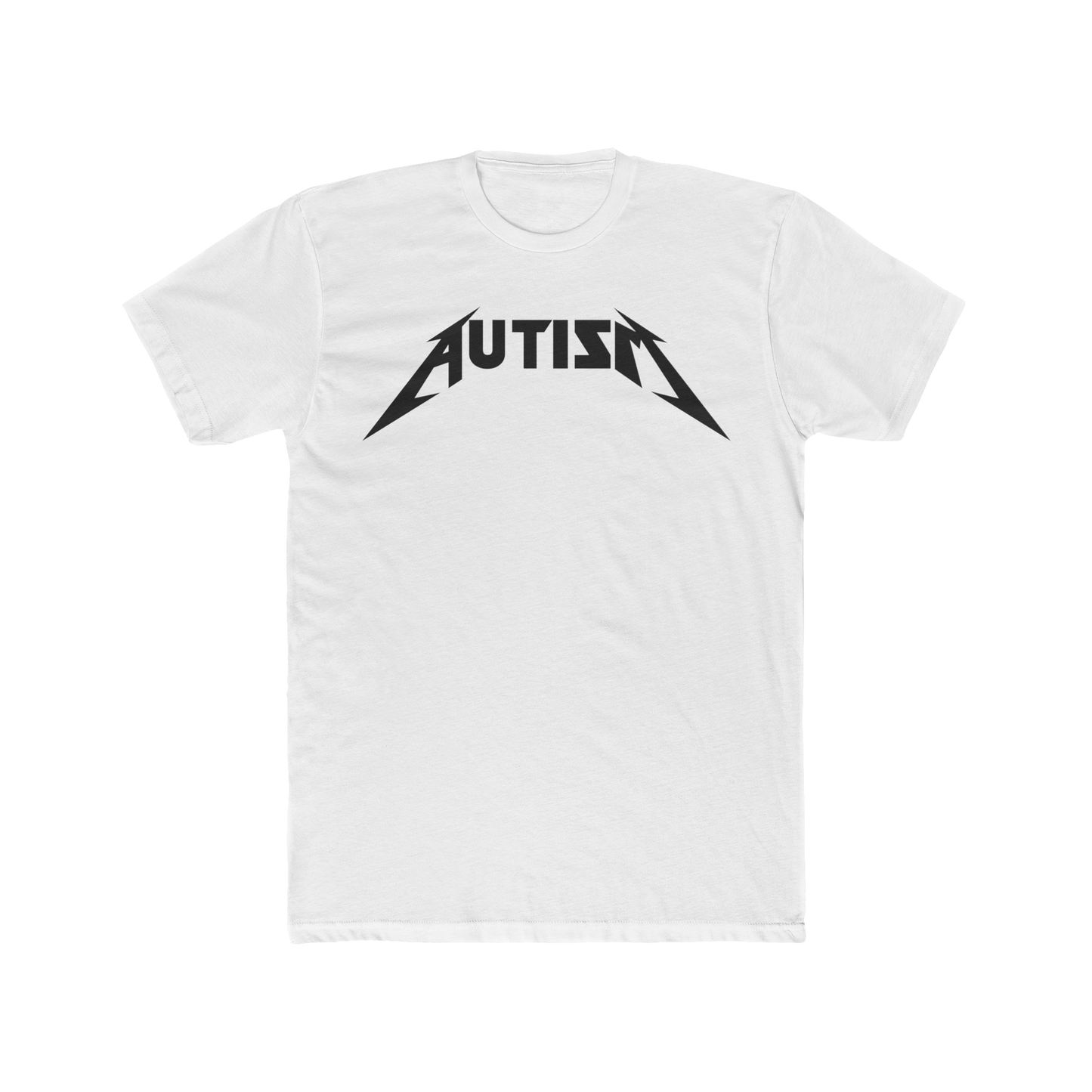 Autism Metal Shirt – Metallica Style Logo Tee, Neurodivergent Pride T-Shirt, Rock Band Parody Shirt