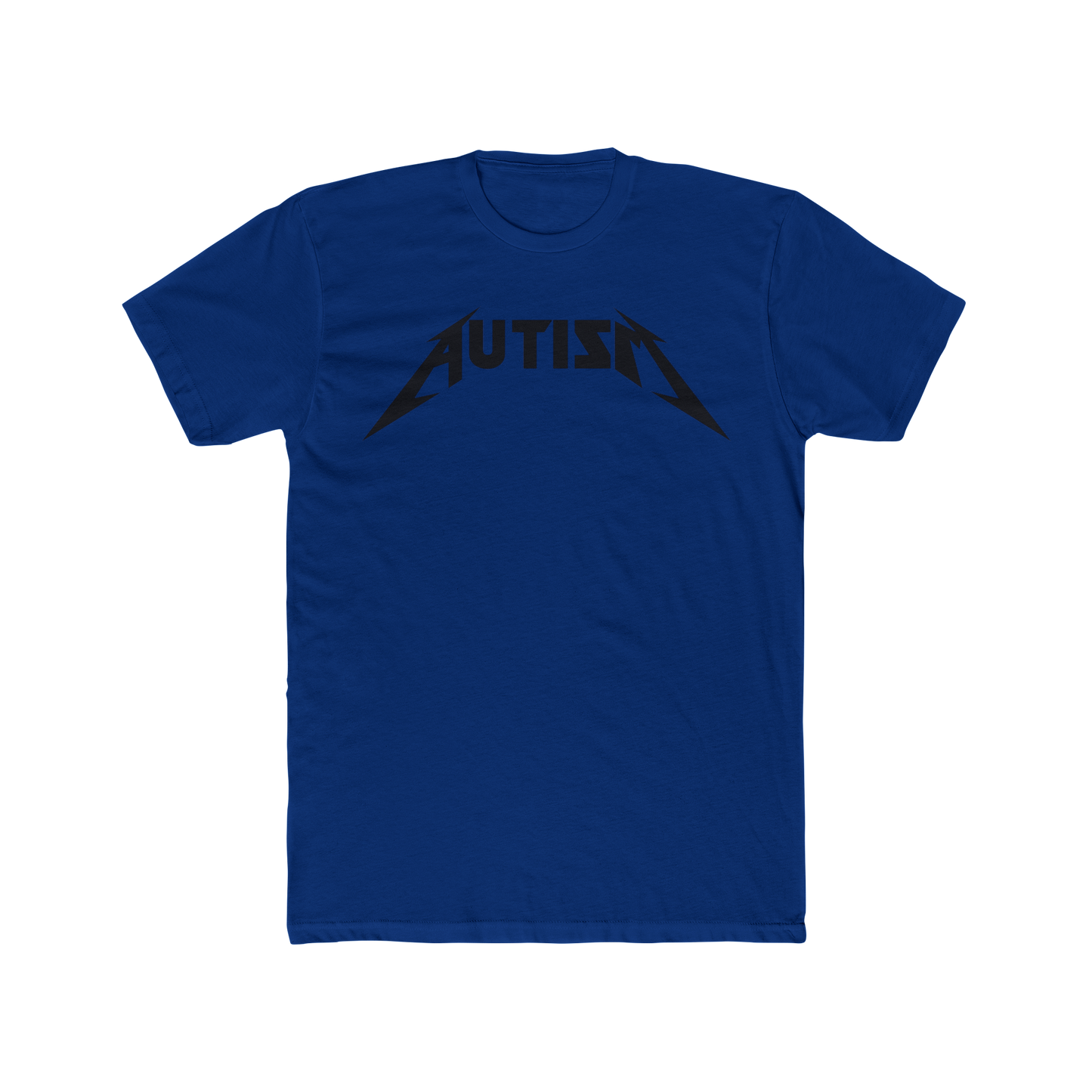 Autism Metal Shirt – Metallica Style Logo Tee, Neurodivergent Pride T-Shirt, Rock Band Parody Shirt
