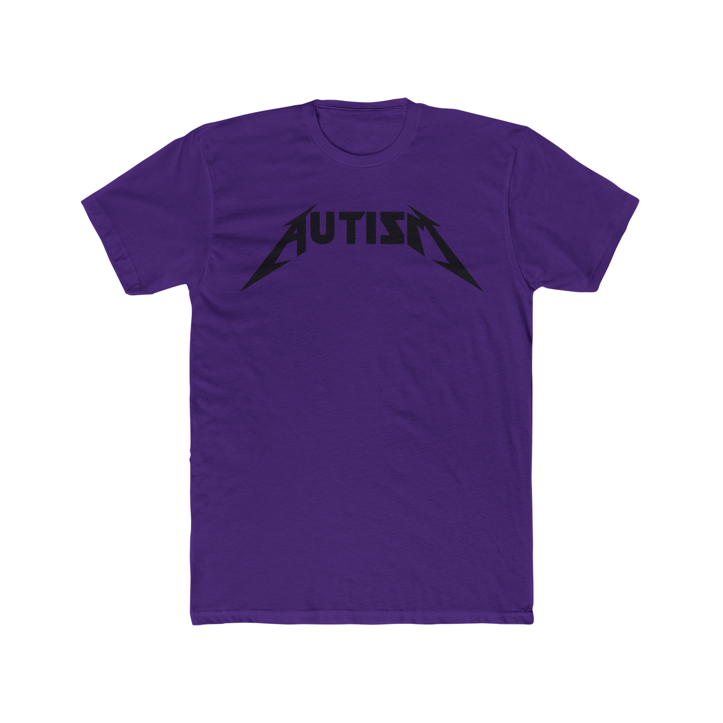 Autism Metal Shirt – Metallica Style Logo Tee, Neurodivergent Pride T-Shirt, Rock Band Parody Shirt