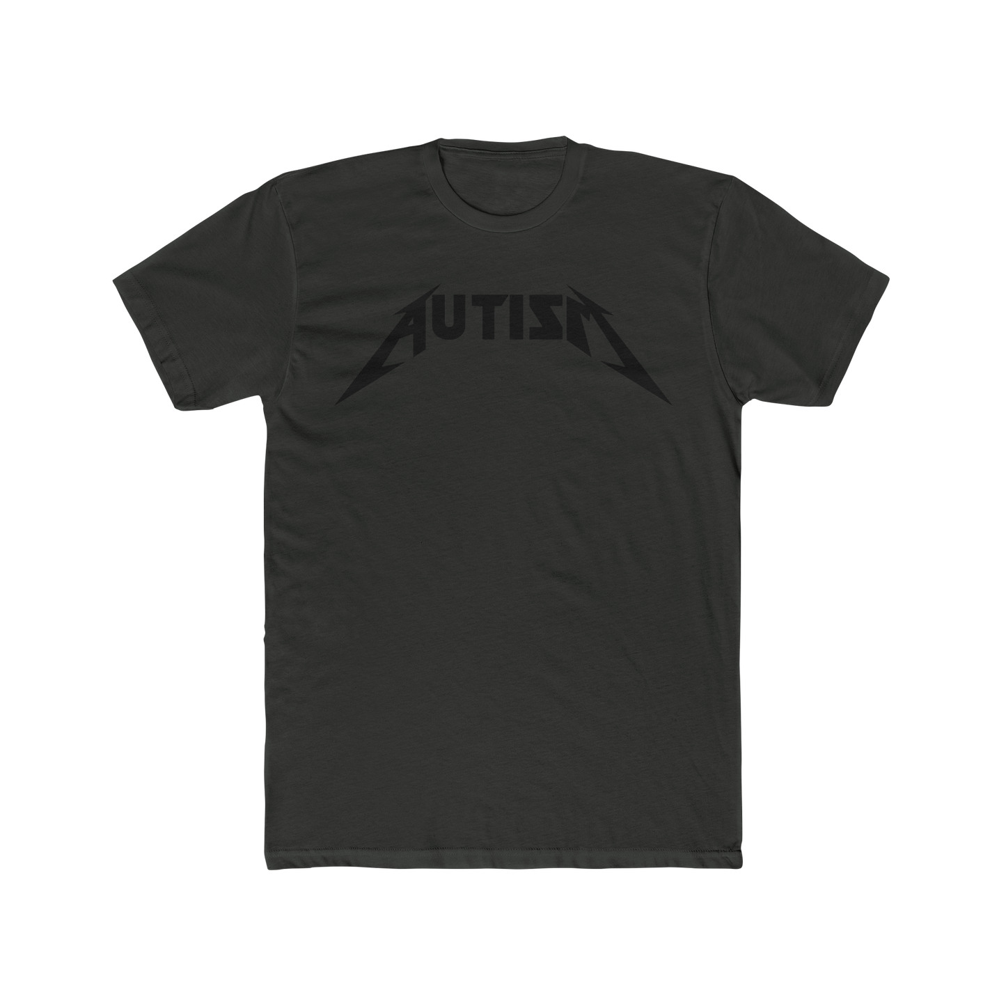 Autism Metal Shirt – Metallica Style Logo Tee, Neurodivergent Pride T-Shirt, Rock Band Parody Shirt