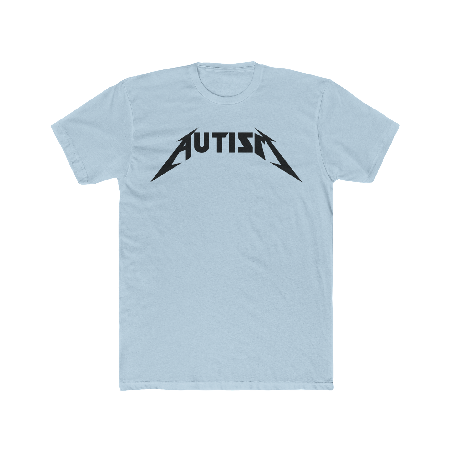 Autism Metal Shirt – Metallica Style Logo Tee, Neurodivergent Pride T-Shirt, Rock Band Parody Shirt