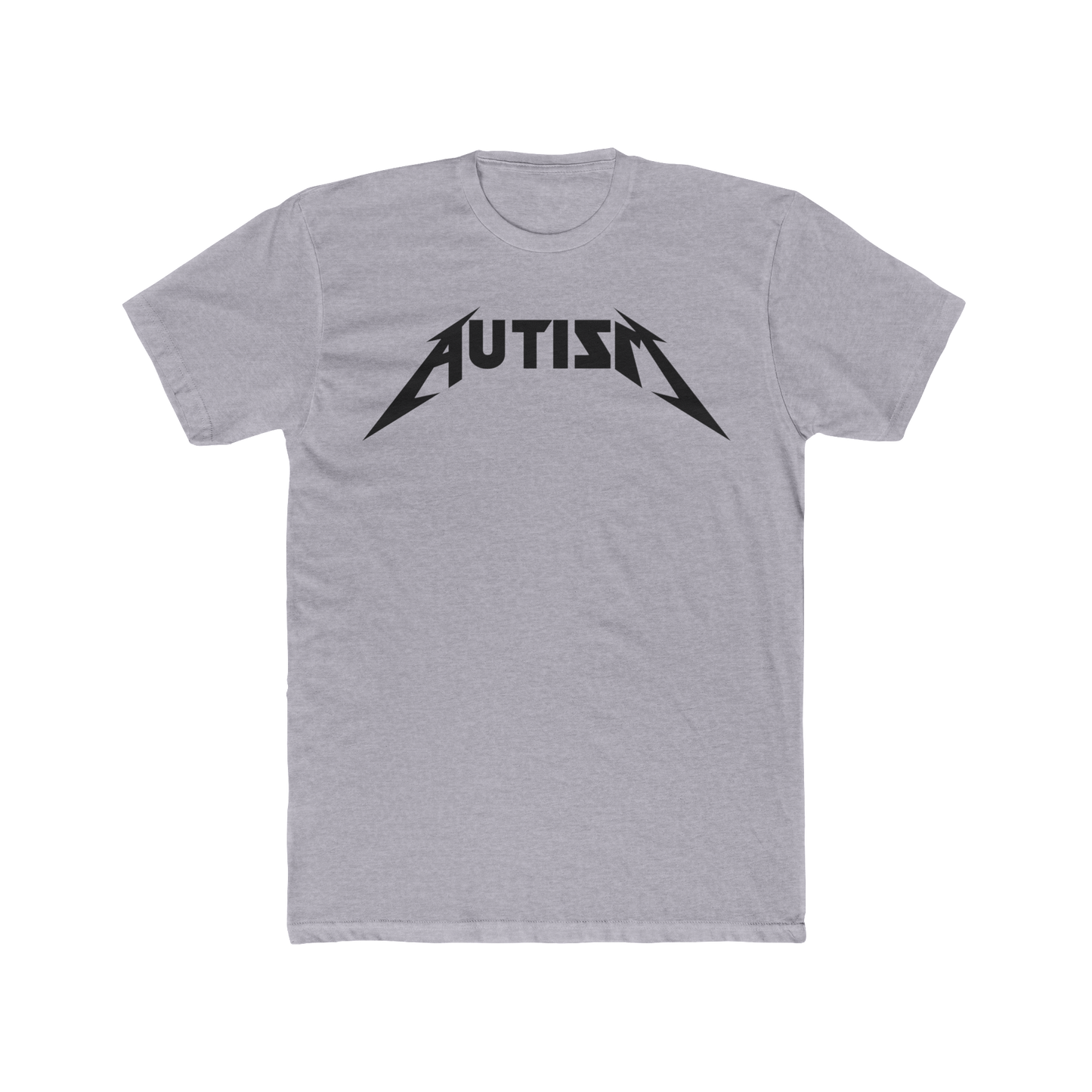 Autism Metal Shirt – Metallica Style Logo Tee, Neurodivergent Pride T-Shirt, Rock Band Parody Shirt