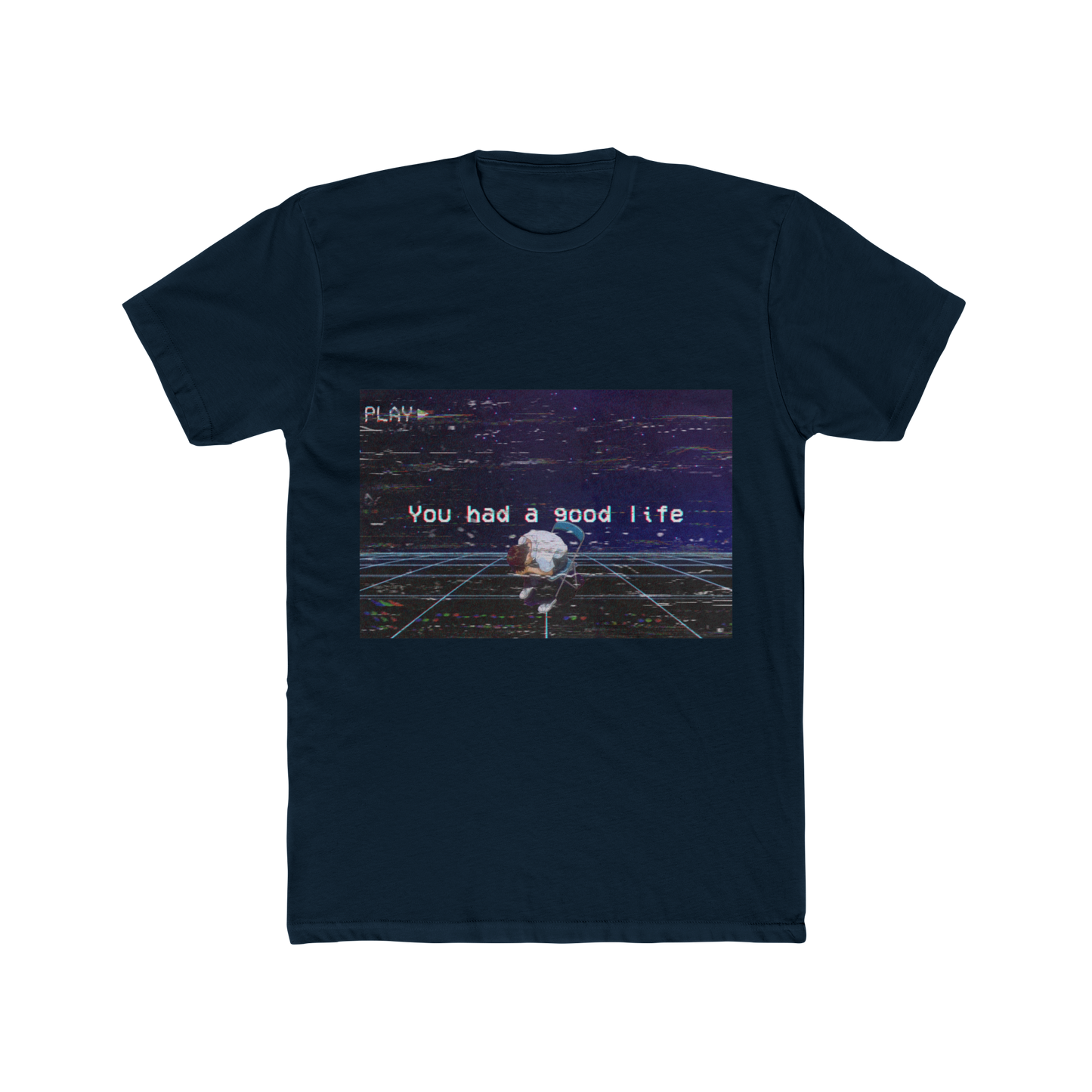 You Had a Good Life Shirt – Vaporwave Shinji Graphic Tee, Aesthetic Sad Anime VHS T-Shirt
