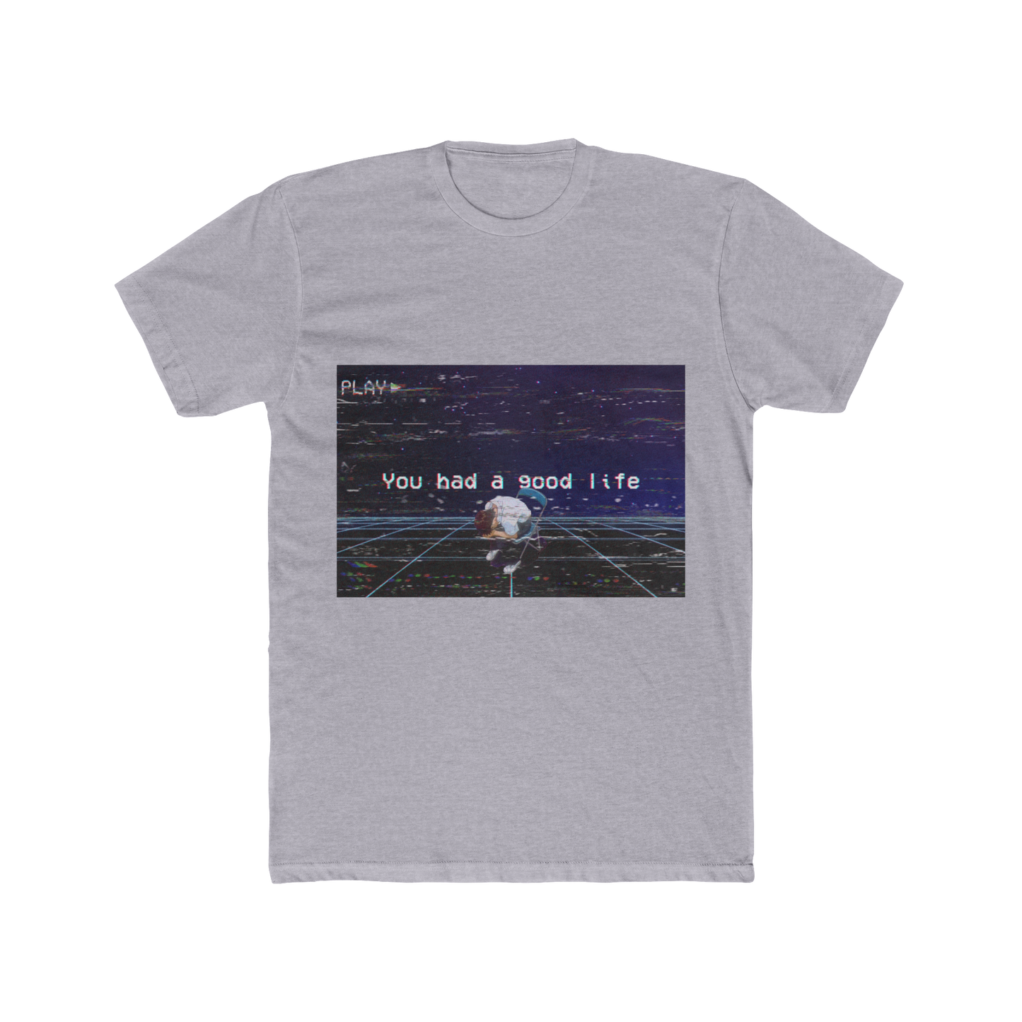 You Had a Good Life Shirt – Vaporwave Shinji Graphic Tee, Aesthetic Sad Anime VHS T-Shirt