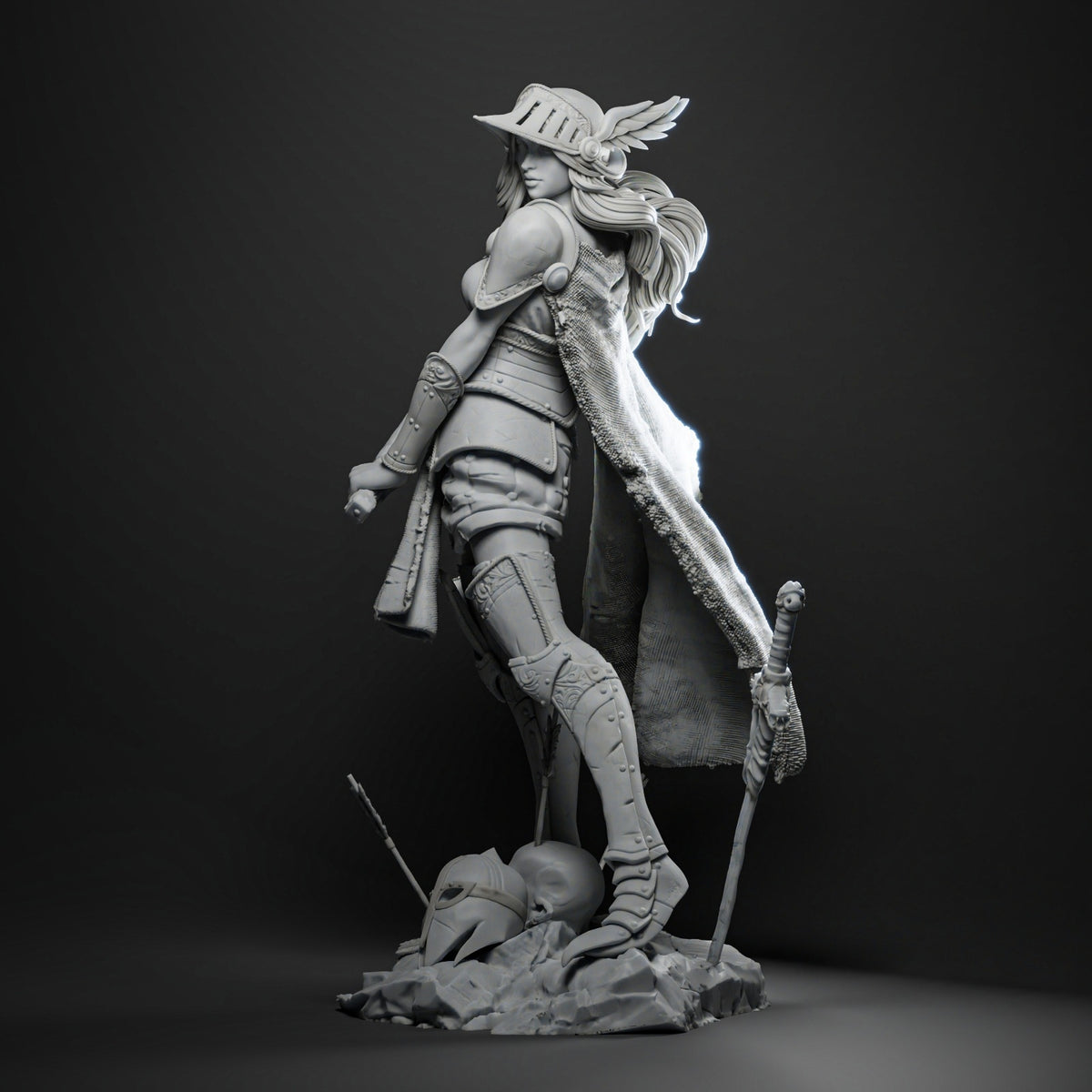 Valkyrie Malenia Style Elden Ring Unpainted Resin Garage Model Kit (1/6-1/12)