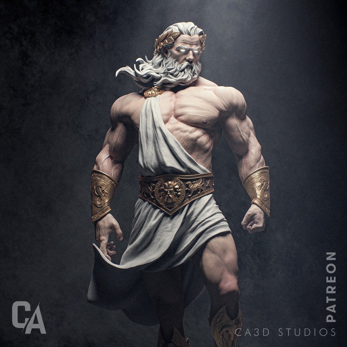 Zeus Thunder King resin kit – Unpainted 3D Printed Model kit