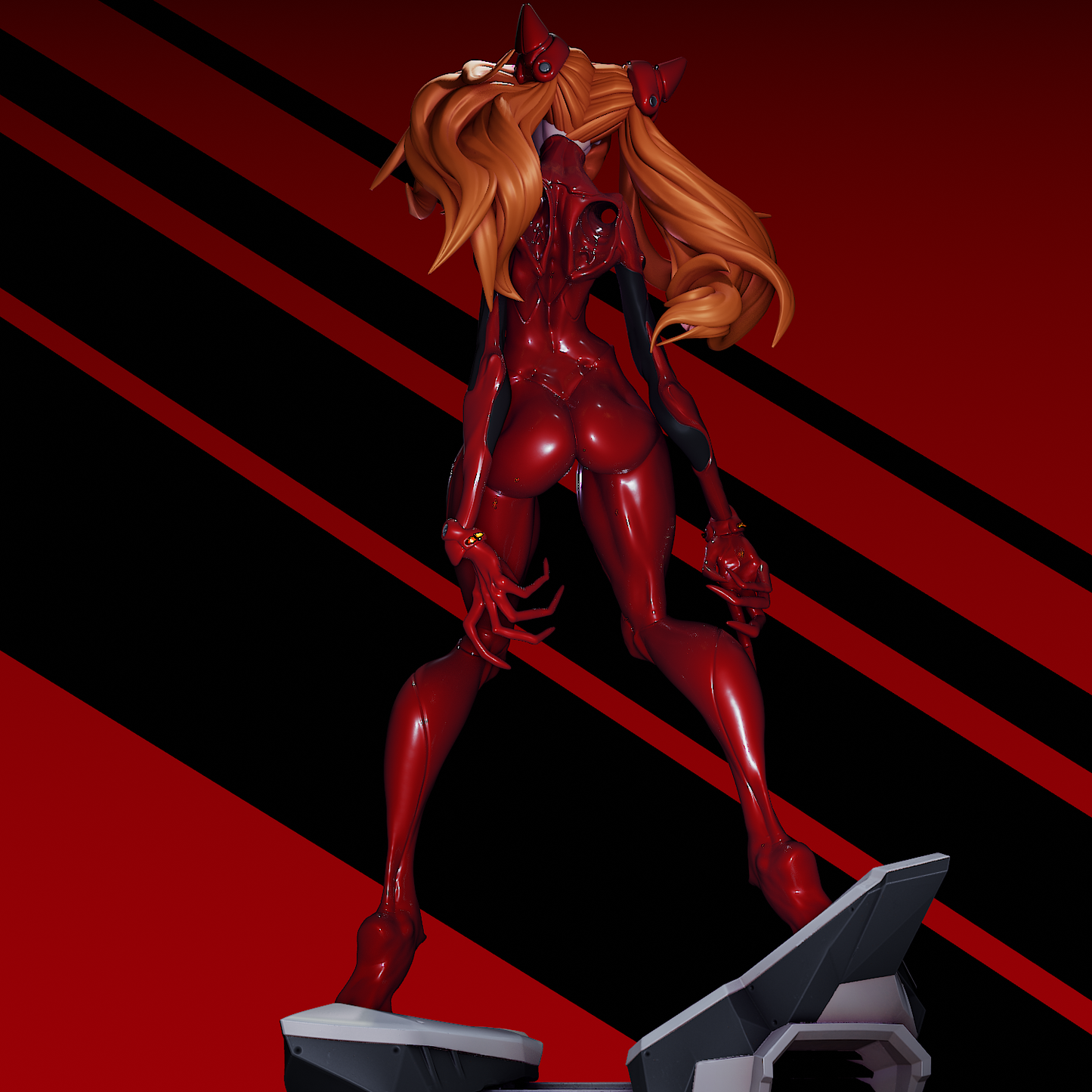 Demon Asuka style Evangelion Terror Girl resin kit – Unpainted 3D Printed Model kit