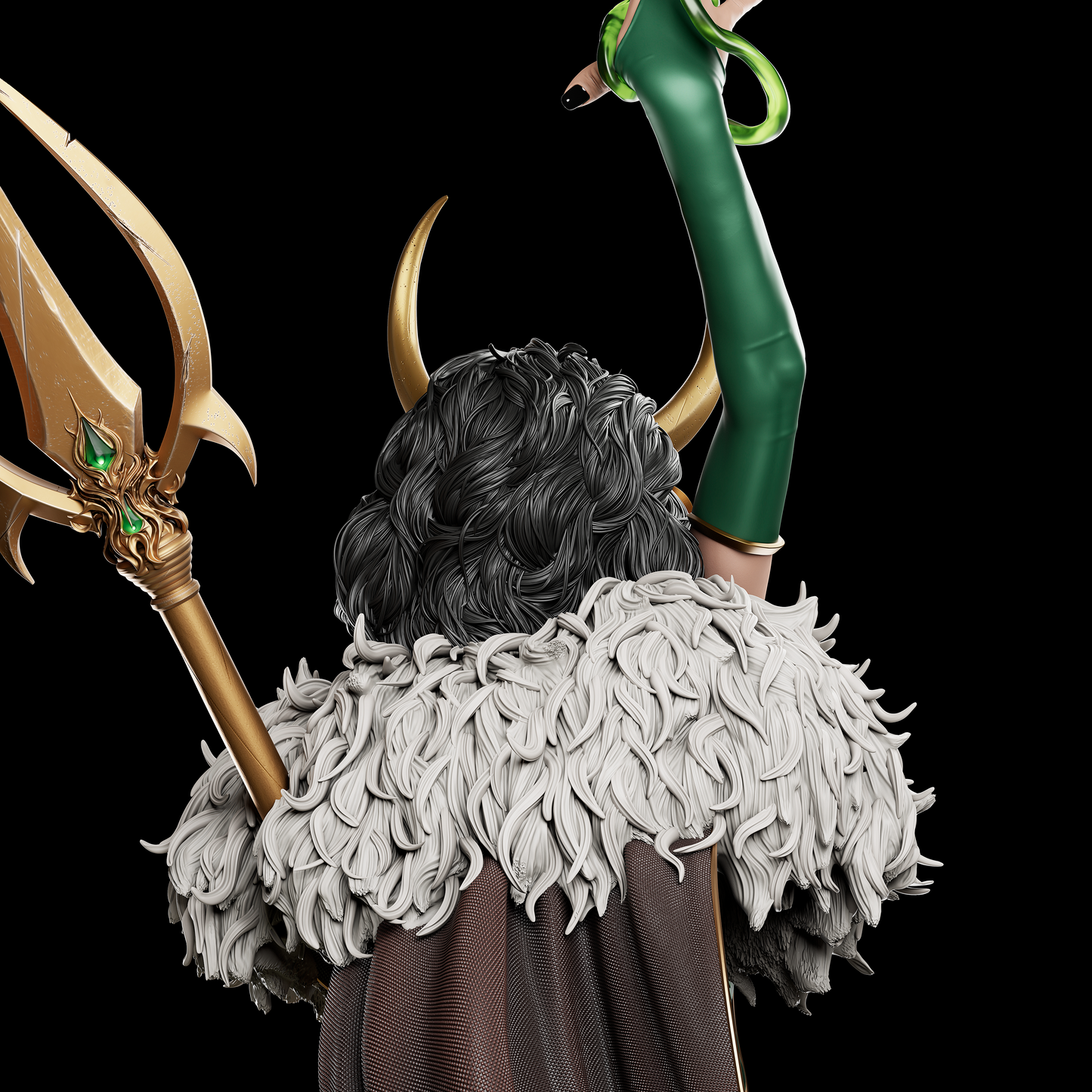 Lady Loki style Deceiver Queen resin kit – Unpainted 3D Printed Model kit