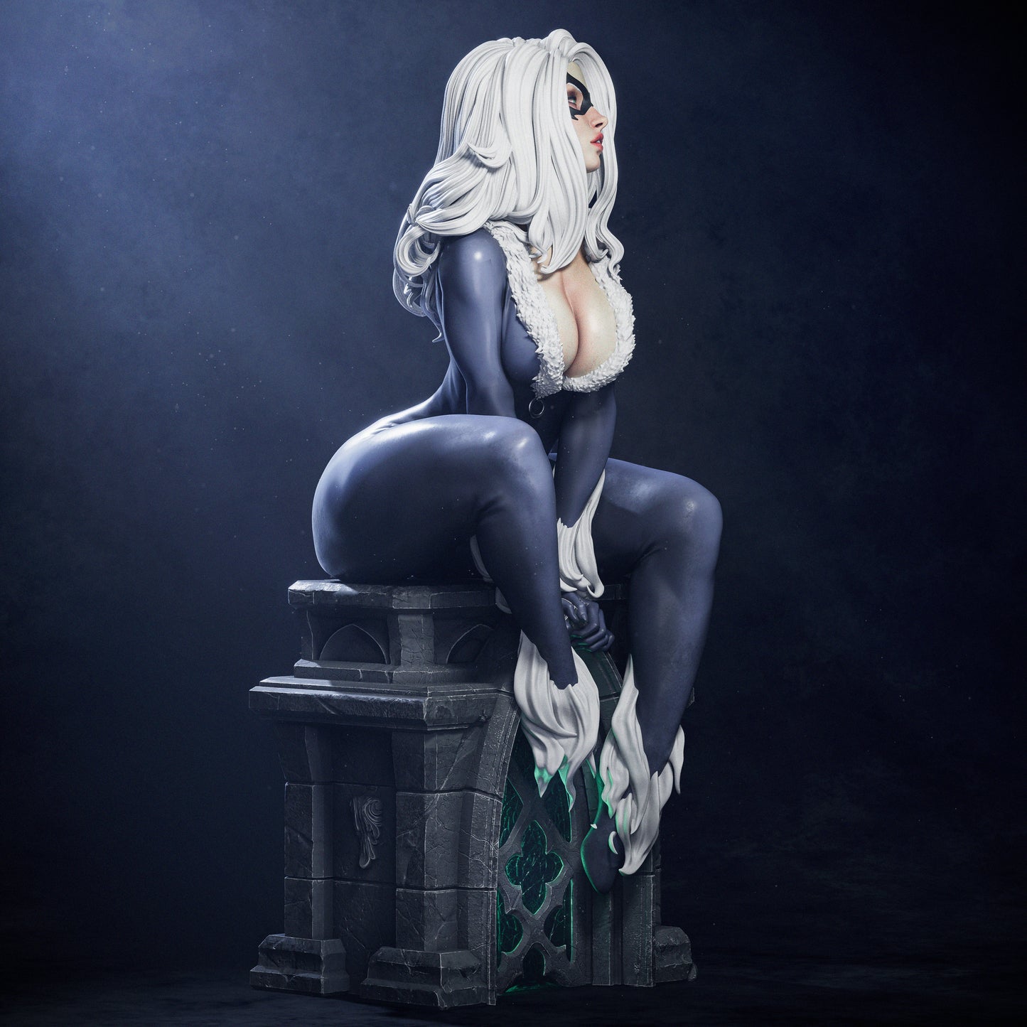 Black Cat style Heist Temptress Girl resin kit – Unpainted 3D Printed Model kit