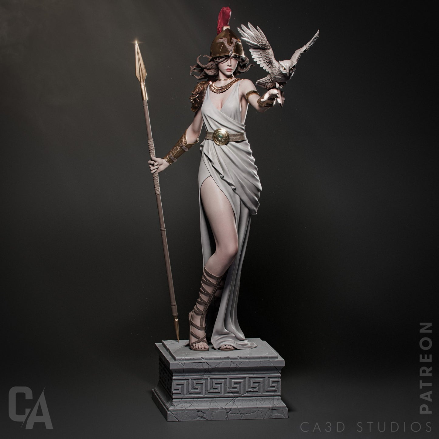 Athena Greek Goddess resin kit – Unpainted 3D Printed Model kit