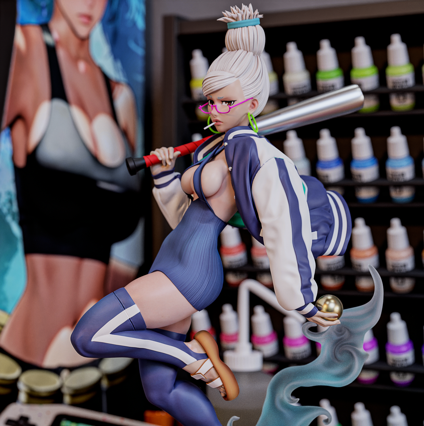 Seiko Ayase Style Dandadan Anime Unpainted Resin Garage Kit (1/6-1/12)