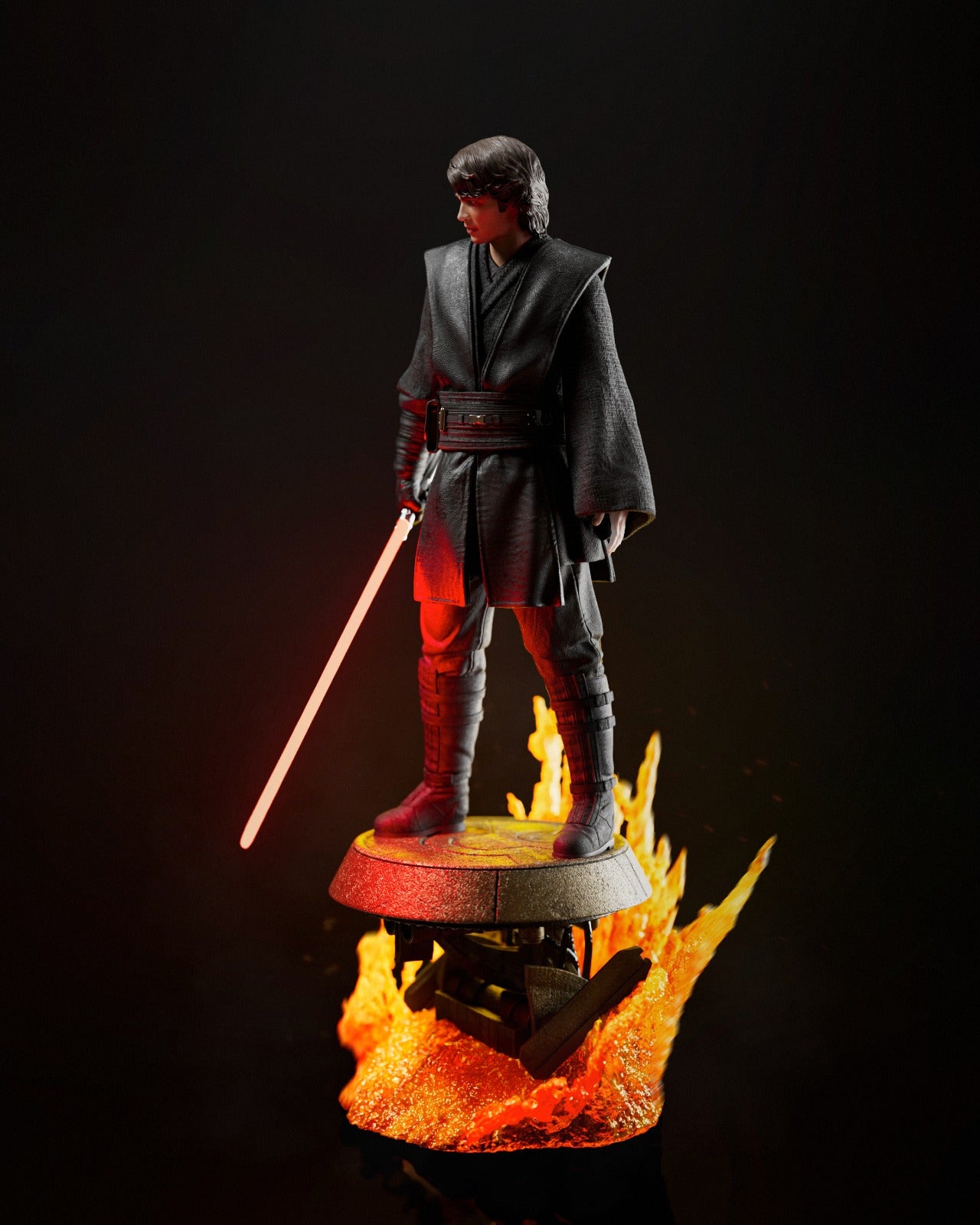 Anakin style Fallen Chosen One resin kit – Unpainted 3D Printed Model kit