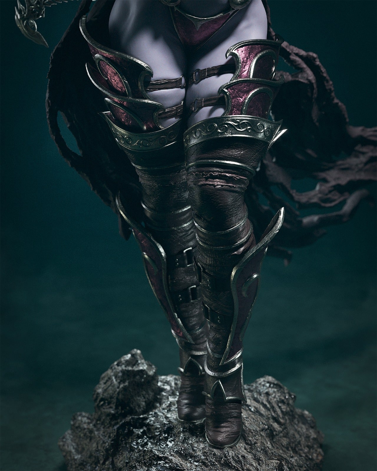 Sylvanas style Dark Ranger Girl resin kit – Unpainted 3D Printed Model kit