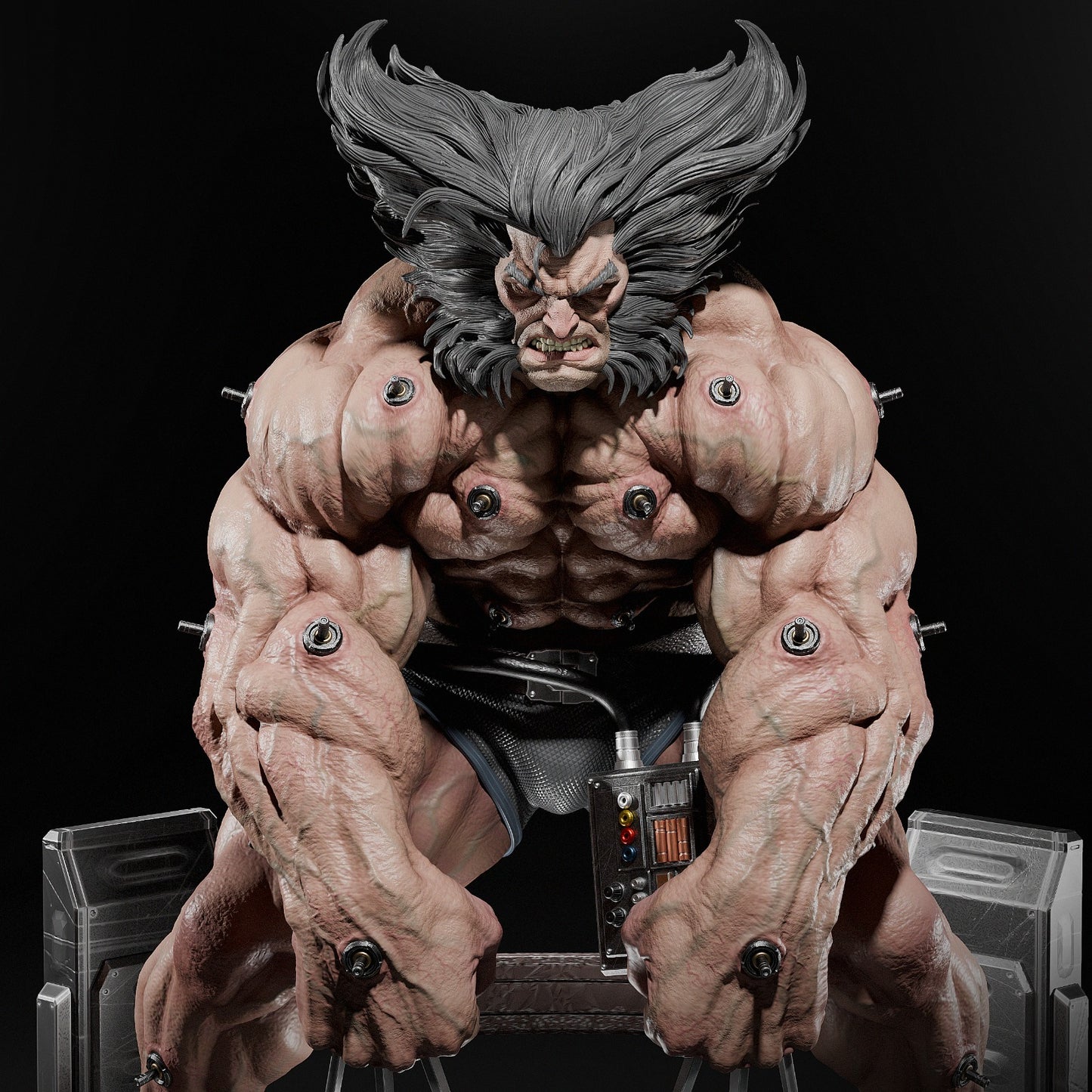 Wolverine style Adamantium Fury resin kit – Unpainted 3D Printed Model kit