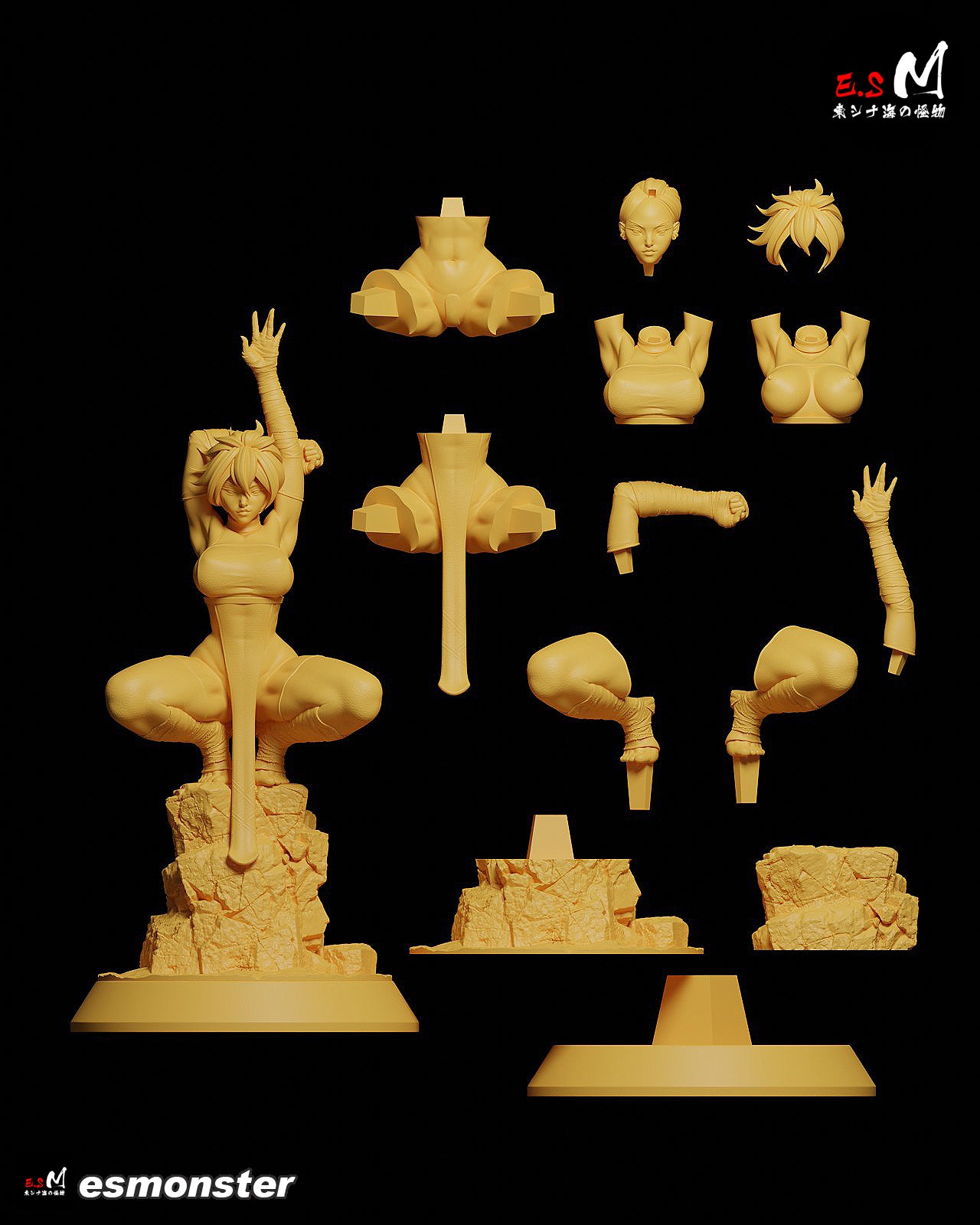 Marl Barrock Style Tensei Coliseum Unpainted Resin Garage Kit (1/6-1/12)