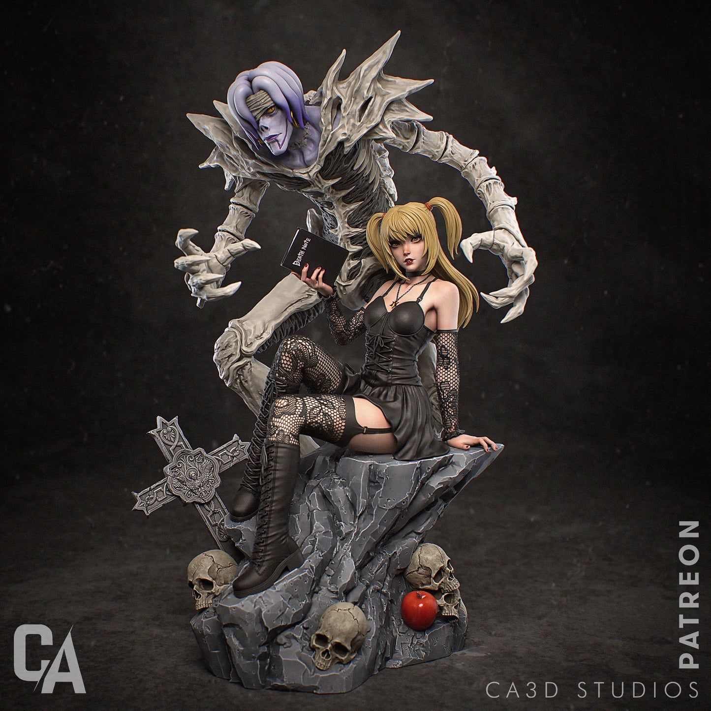 Misa Amane style Gothic Idol & Death God resin kit – Unpainted 3D Printed Model kit