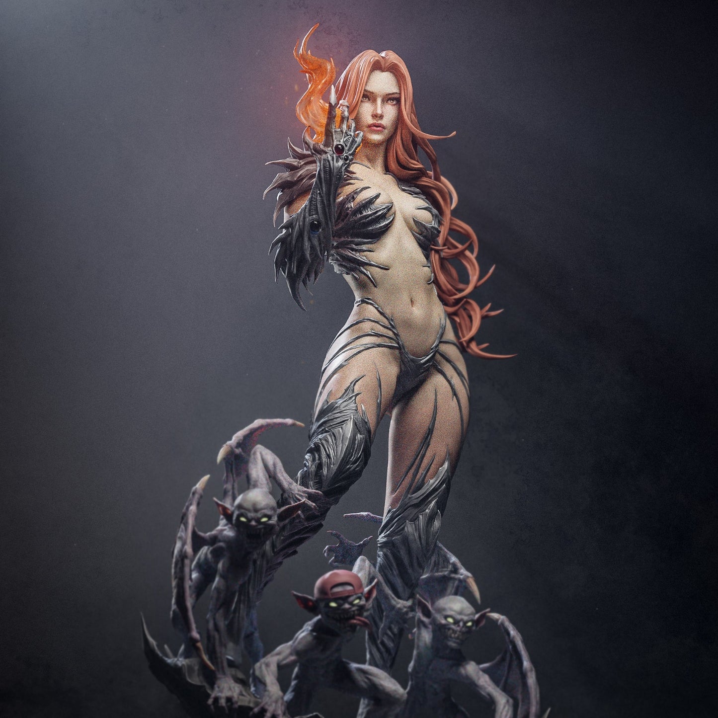Sara Pezzini style Witch Wielder Girl resin kit – Unpainted 3D Printed Model kit