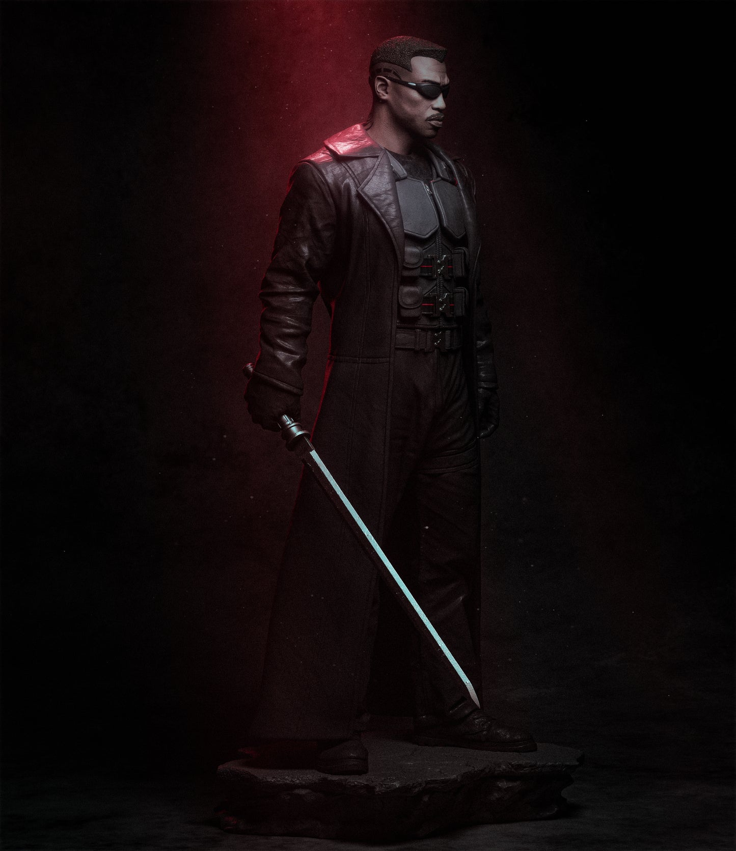 Blade style Vampire-Hunting Hero resin kit – Unpainted 3D Printed Model kit