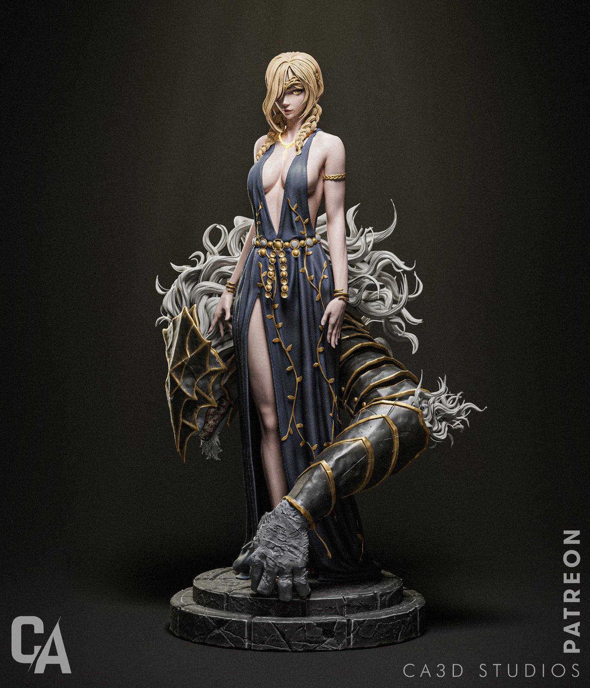 Marika & Maliketh Style Elden Ring Unpainted Resin Garage Kit (1/6-1/12)