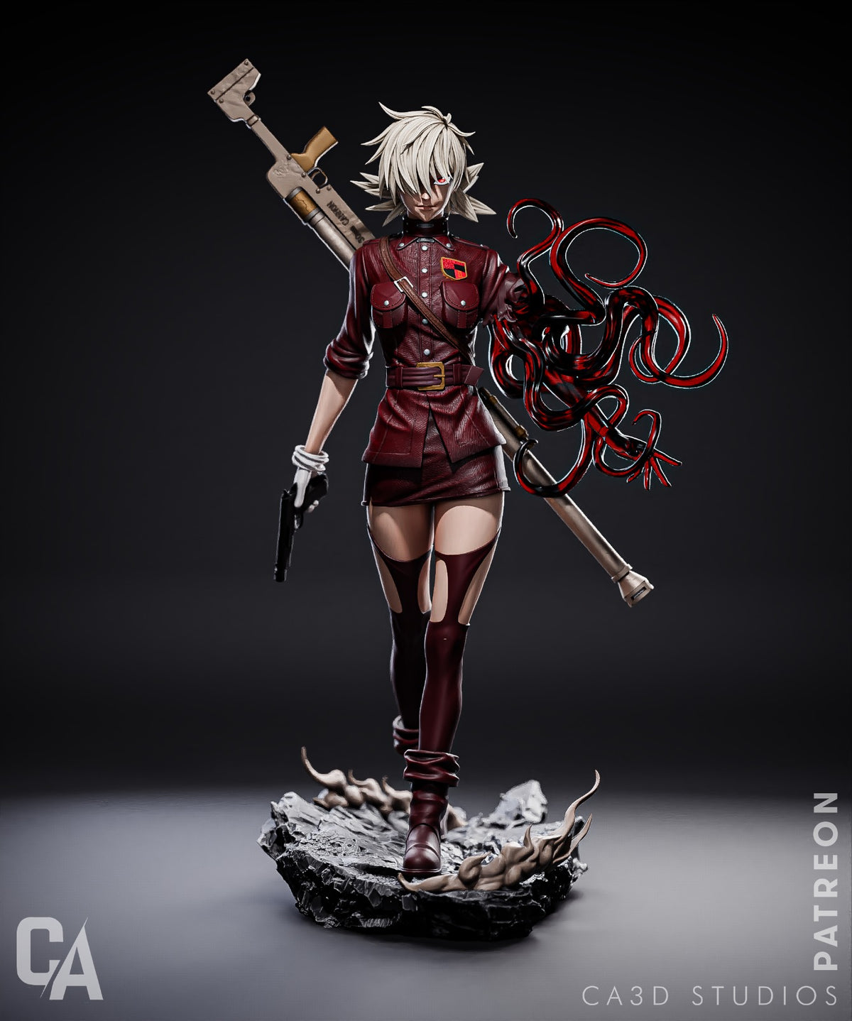 Seras Victoria Style Hellsing Vampire Anime Unpainted Resin Garage (1/6-1/12)