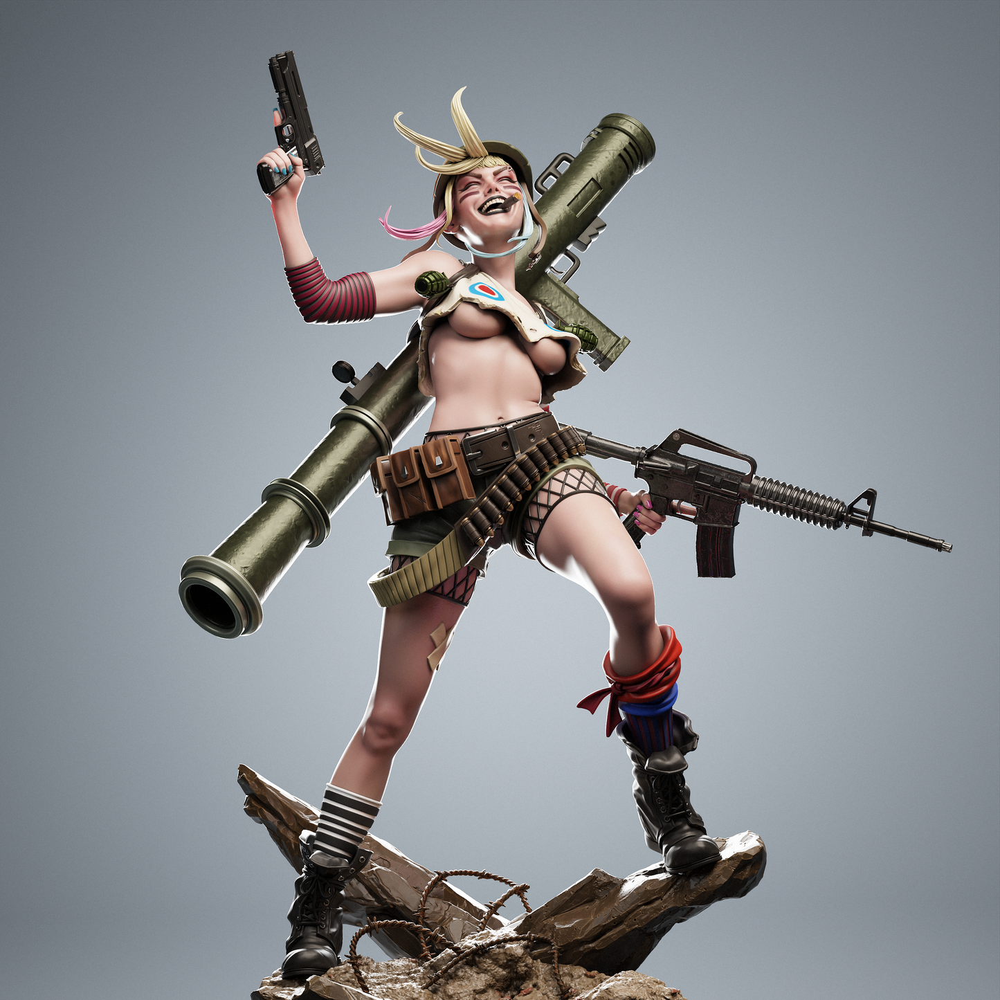 Tank Girl resin kit – Unpainted 3D Printed Model kit