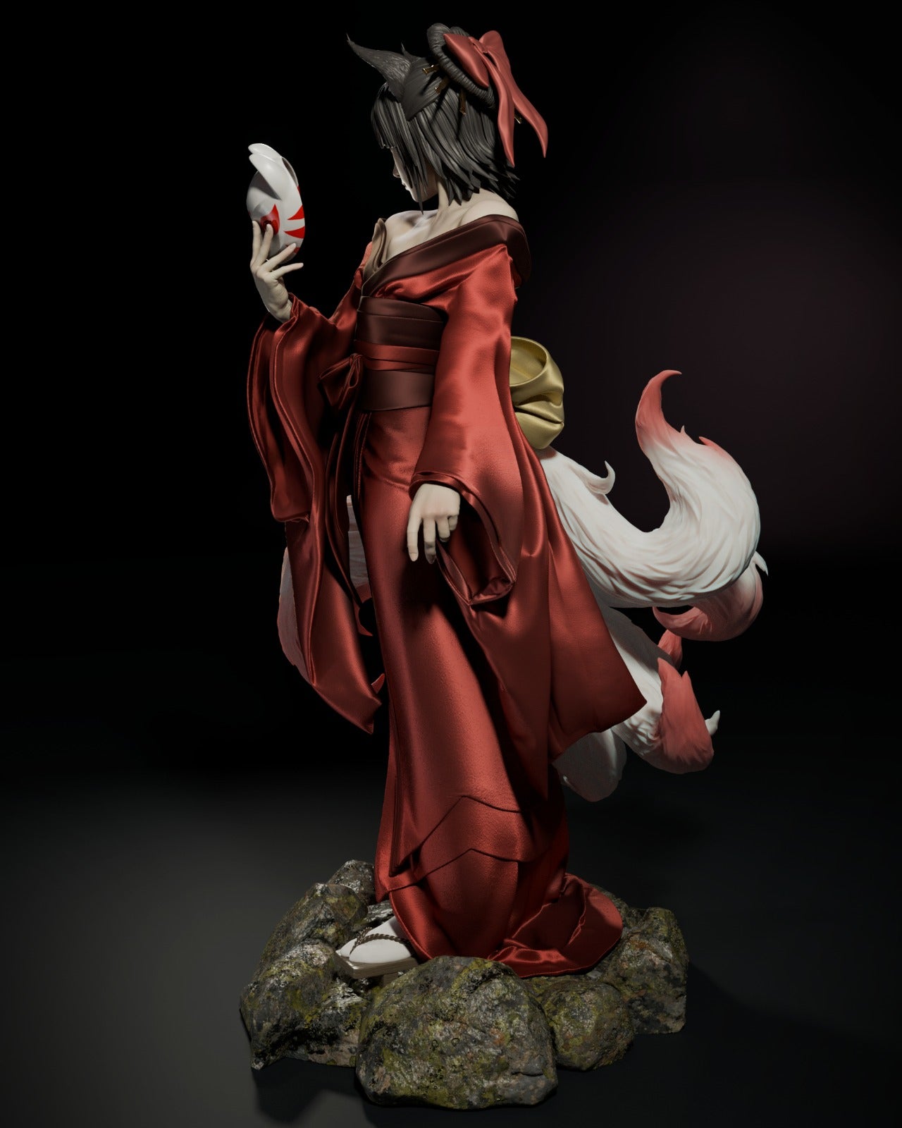 Amaterasu Japanese Goddess resin kit – Unpainted 3D Printed Model kit