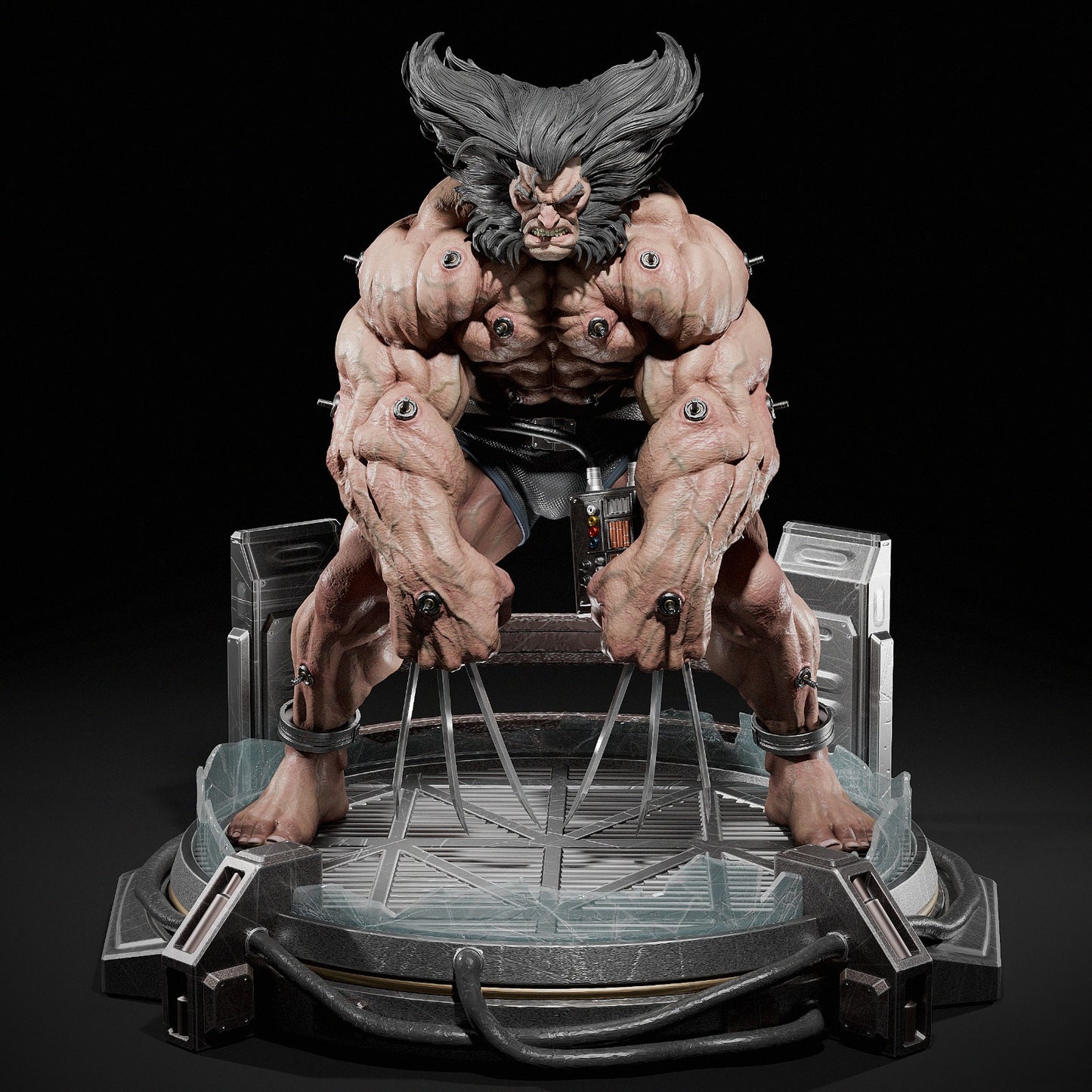 Wolverine style Adamantium Fury resin kit – Unpainted 3D Printed Model kit