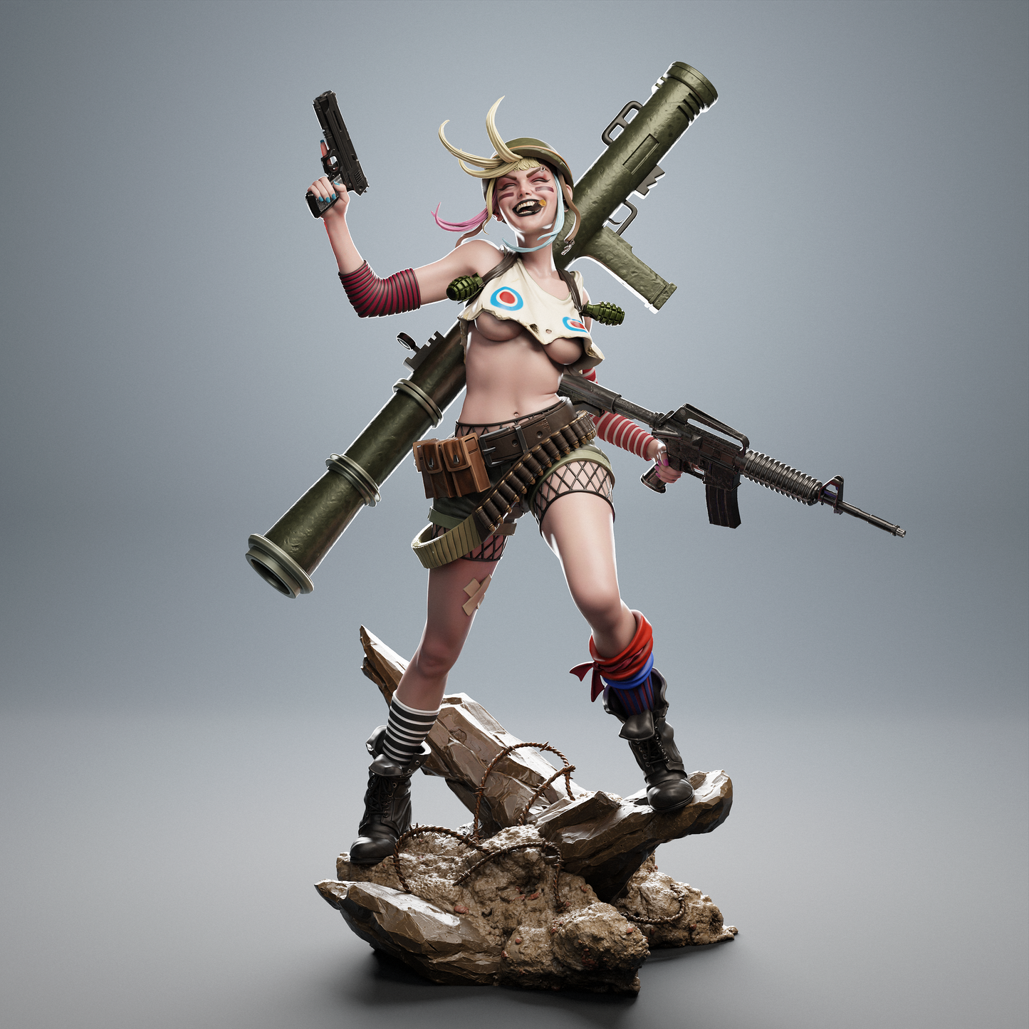 Tank Girl resin kit – Unpainted 3D Printed Model kit