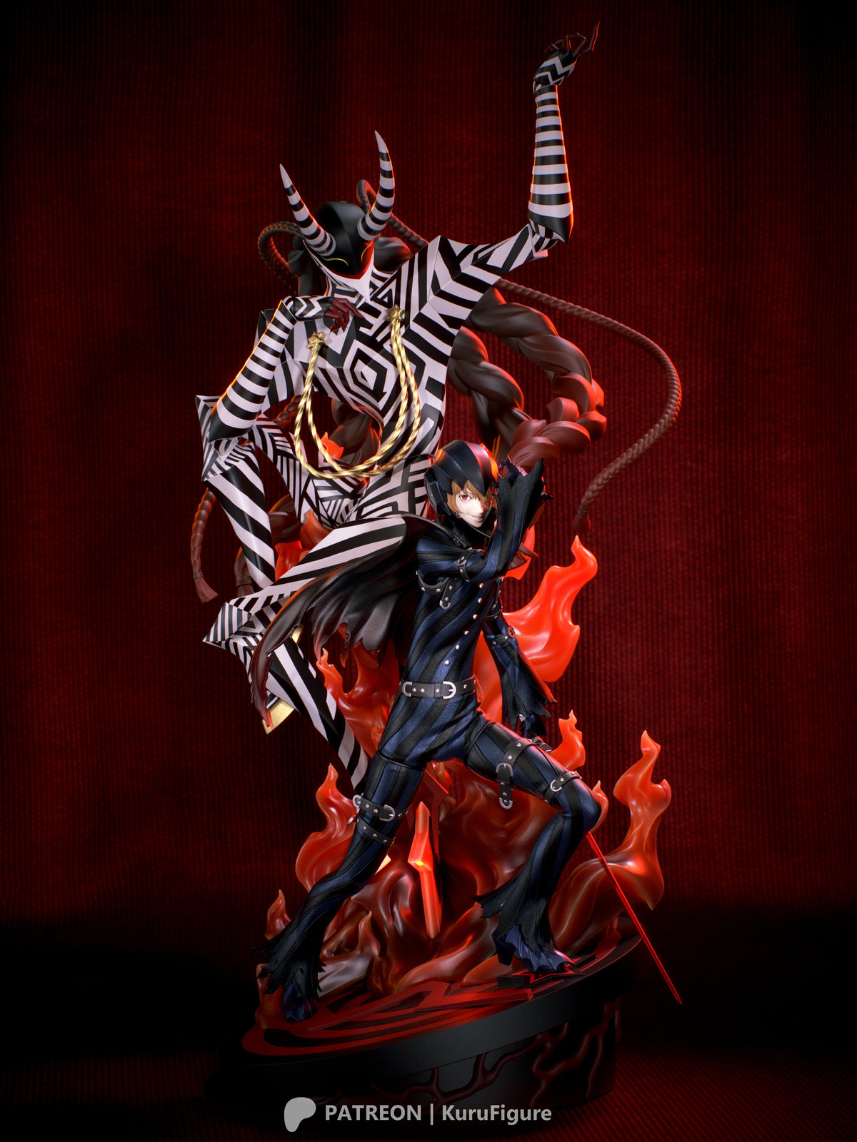 Goro Akechi & Loki Style Persona 5 Unpainted Resin Garage Kit (1/6-1/12)
