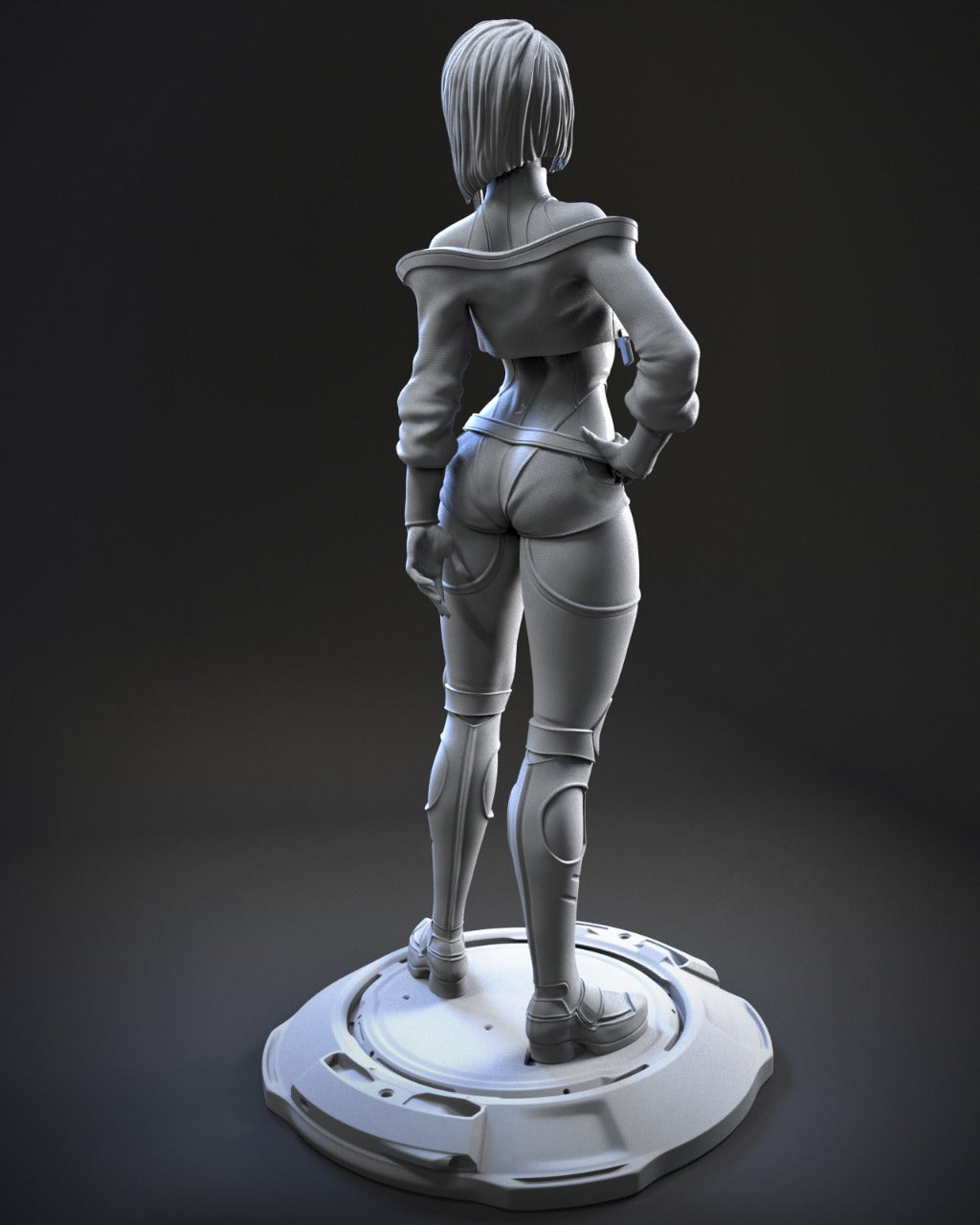Lucy Kushinada Style Cyberpunk Anime Unpainted Resin Garage Kit (1/6-1/12)