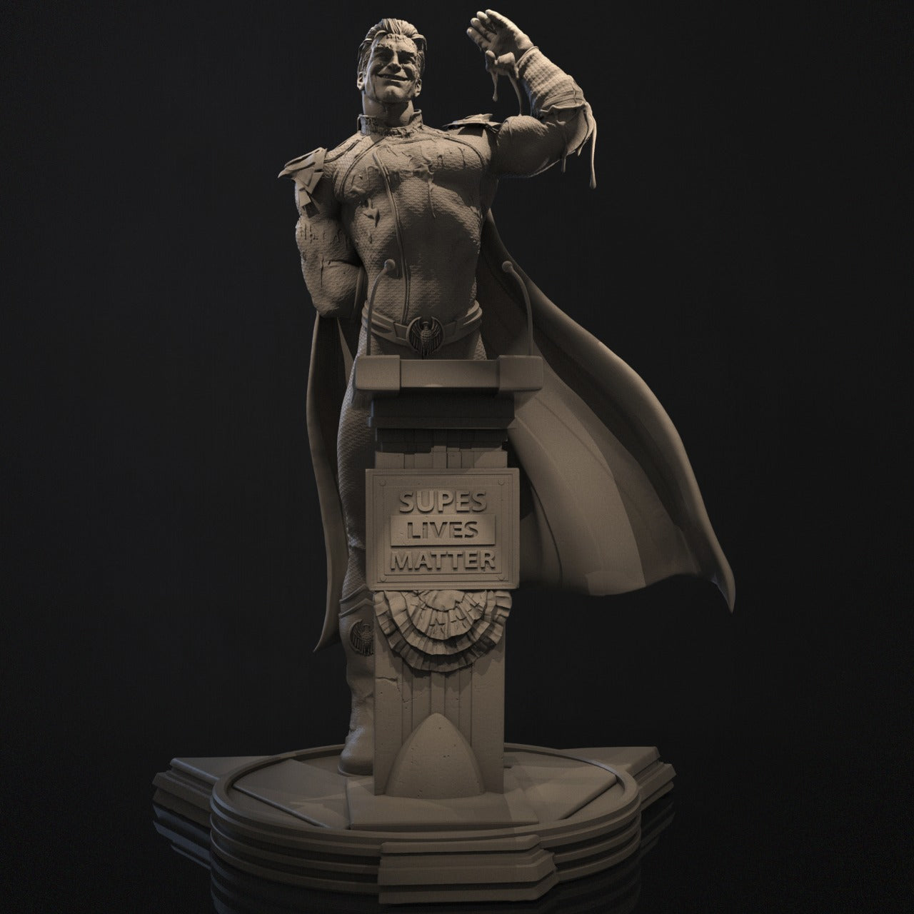 Homelander style Evil Hero resin kit – Unpainted 3D Printed Model kit