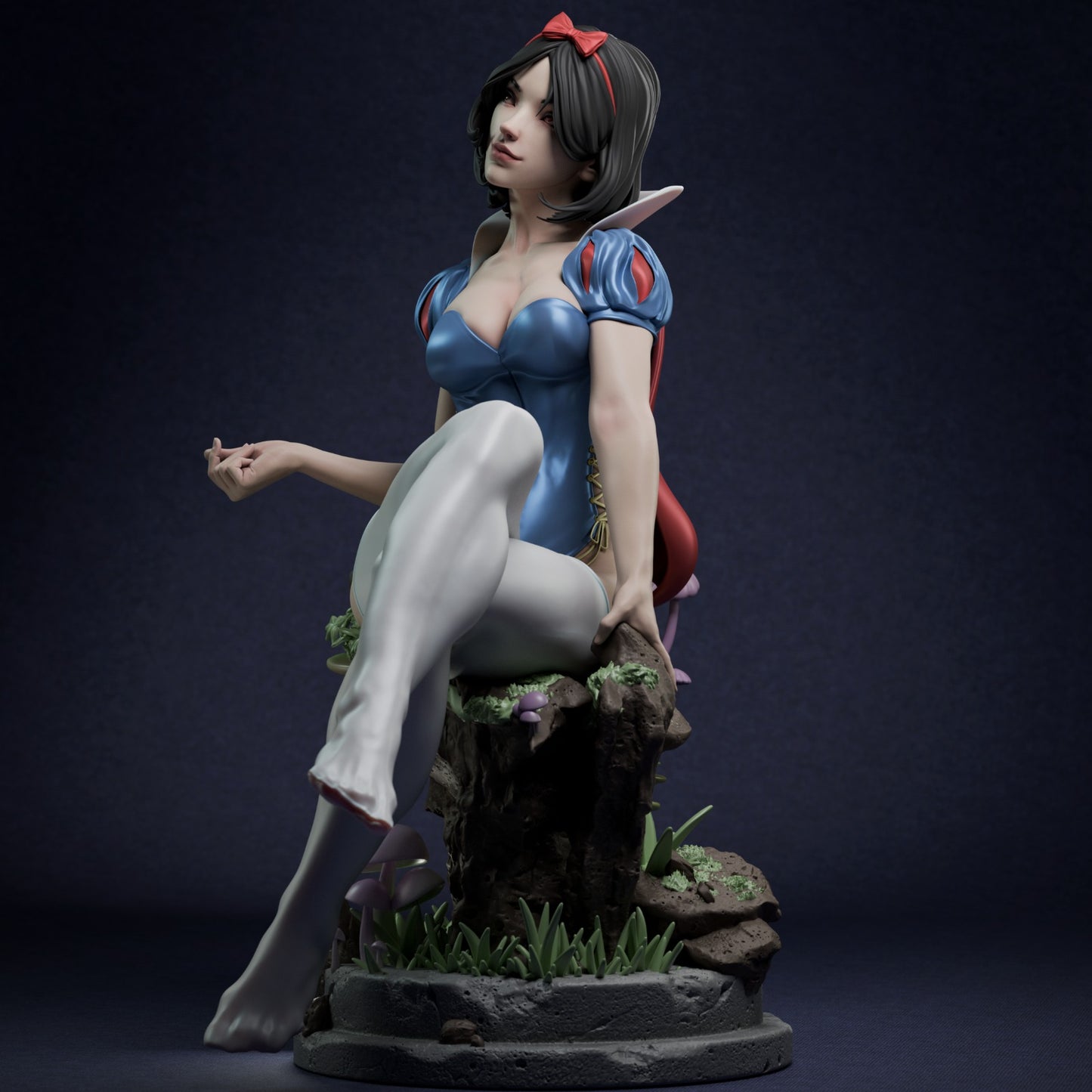 Snow White style Twisted Fairytale Girl resin kit – Unpainted 3D Printed Model kit