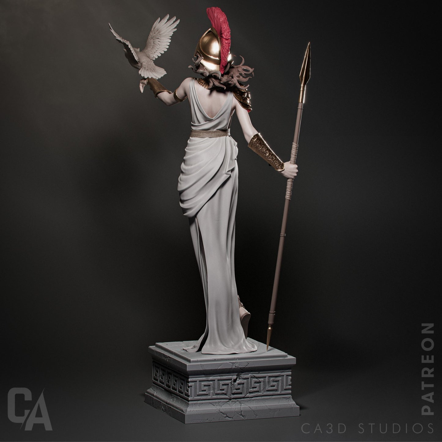 Athena Greek Goddess resin kit – Unpainted 3D Printed Model kit