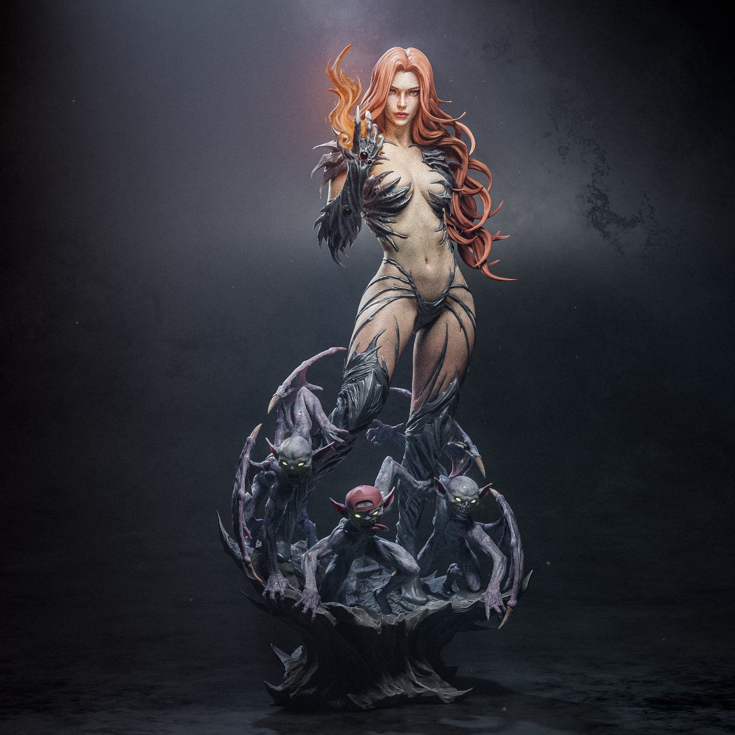 Sara Pezzini style Witch Wielder Girl resin kit – Unpainted 3D Printed Model kit