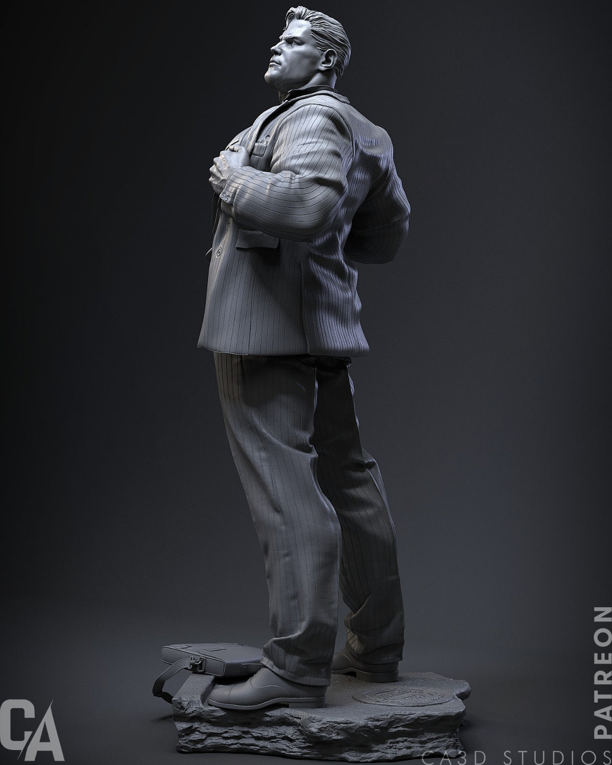 Superman Style DC Comics Justice League Hero Unpainted Resin Garage (1/6-1/12)