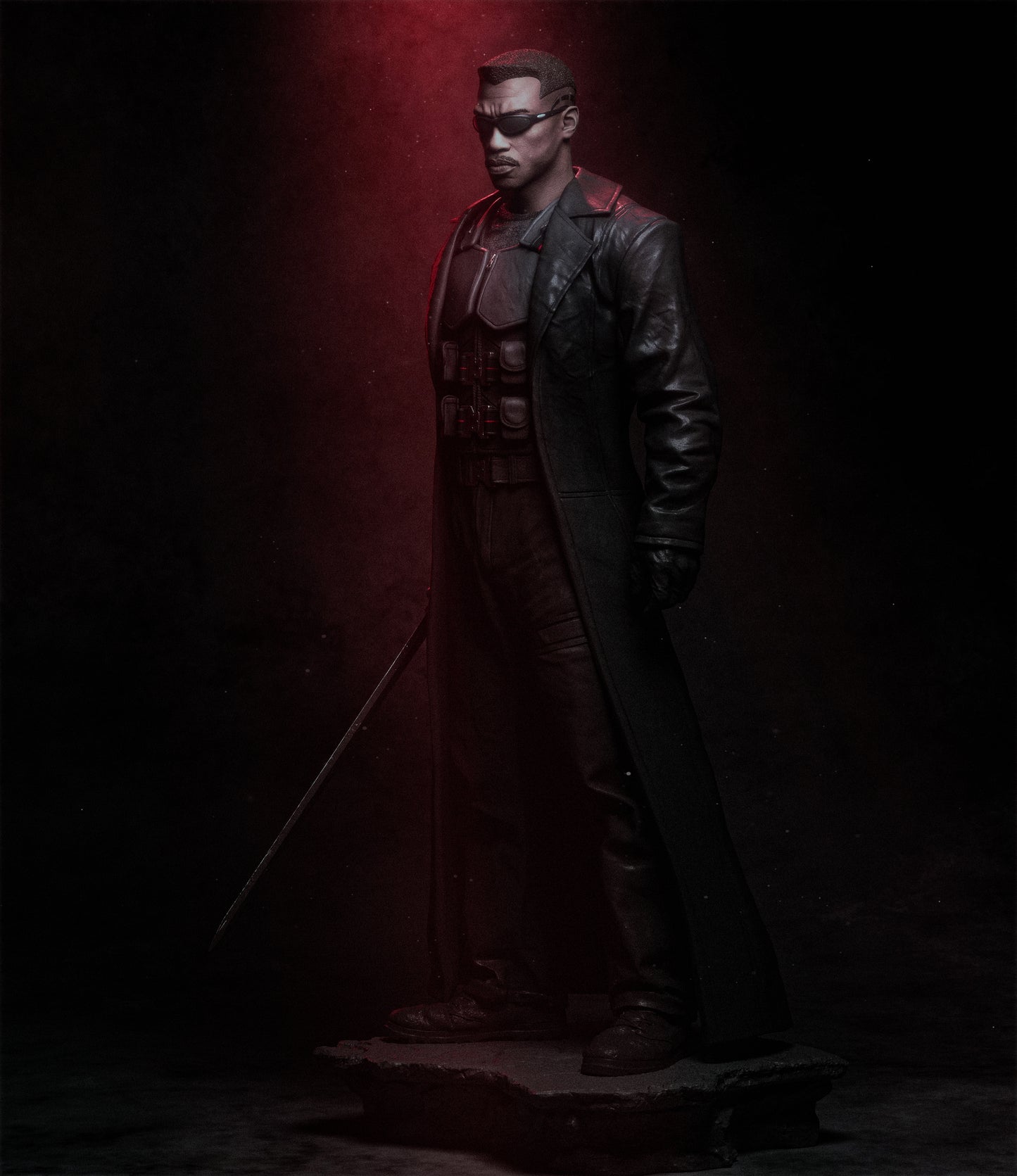 Blade style Vampire-Hunting Hero resin kit – Unpainted 3D Printed Model kit