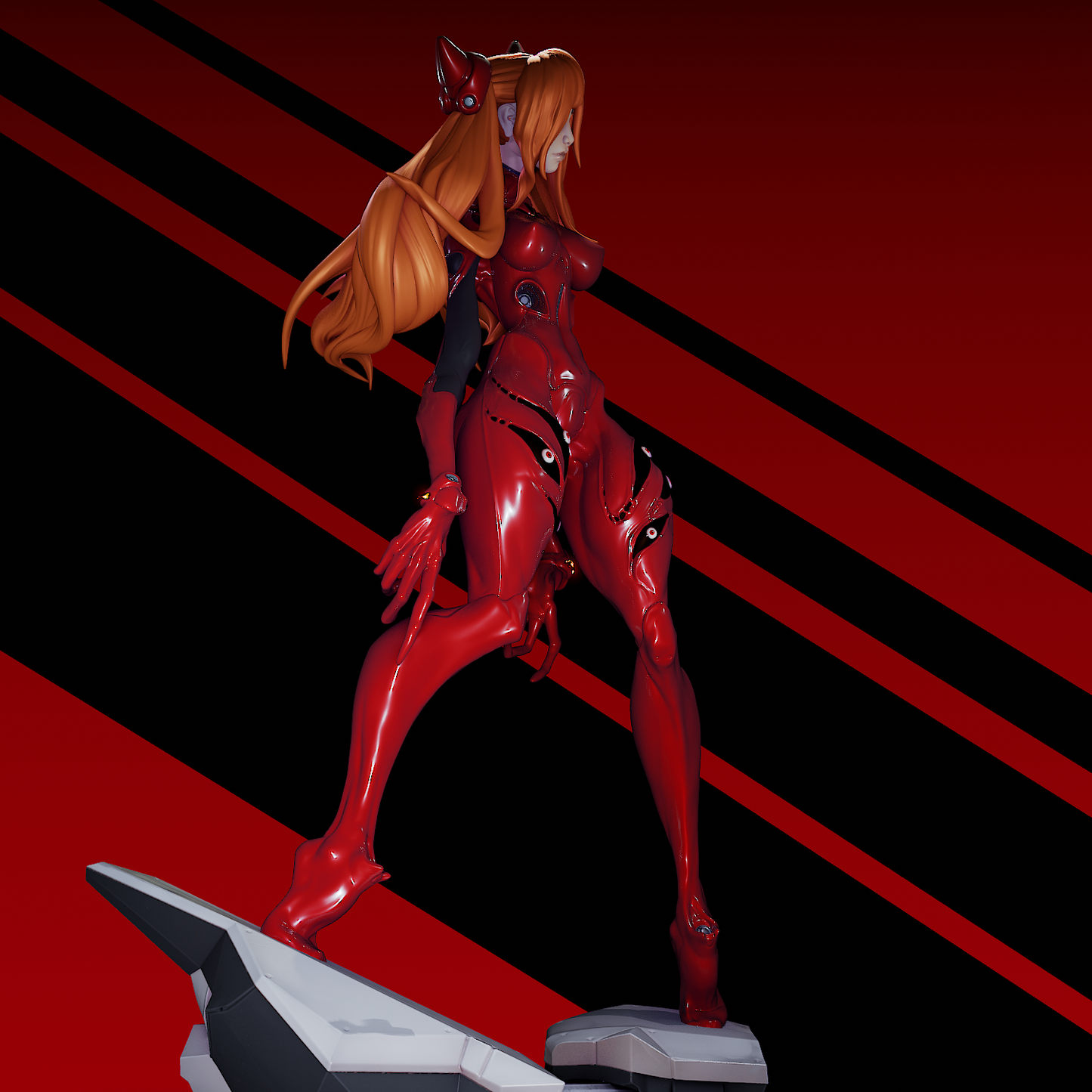 Demon Asuka style Evangelion Terror Girl resin kit – Unpainted 3D Printed Model kit