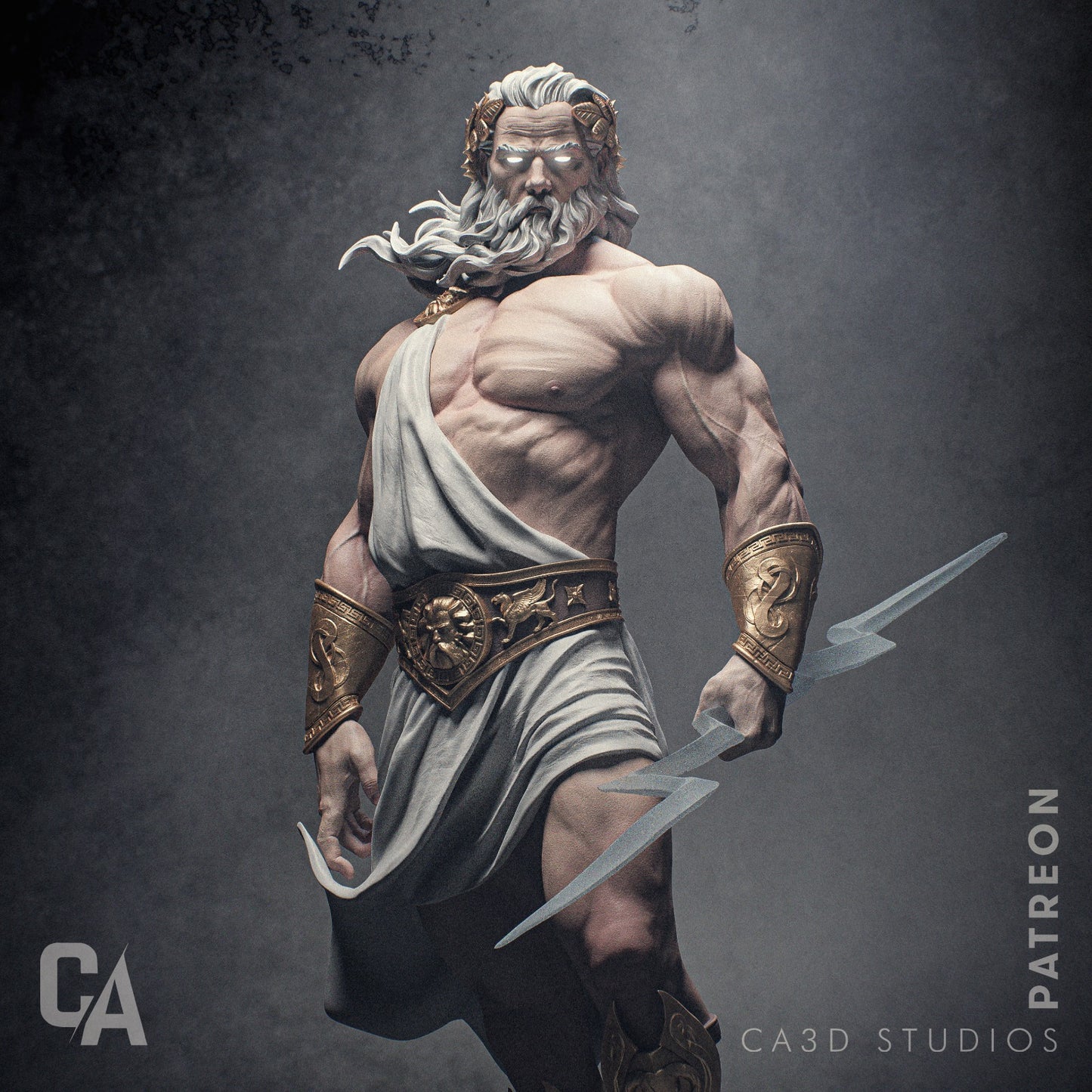 Zeus Thunder King resin kit – Unpainted 3D Printed Model kit