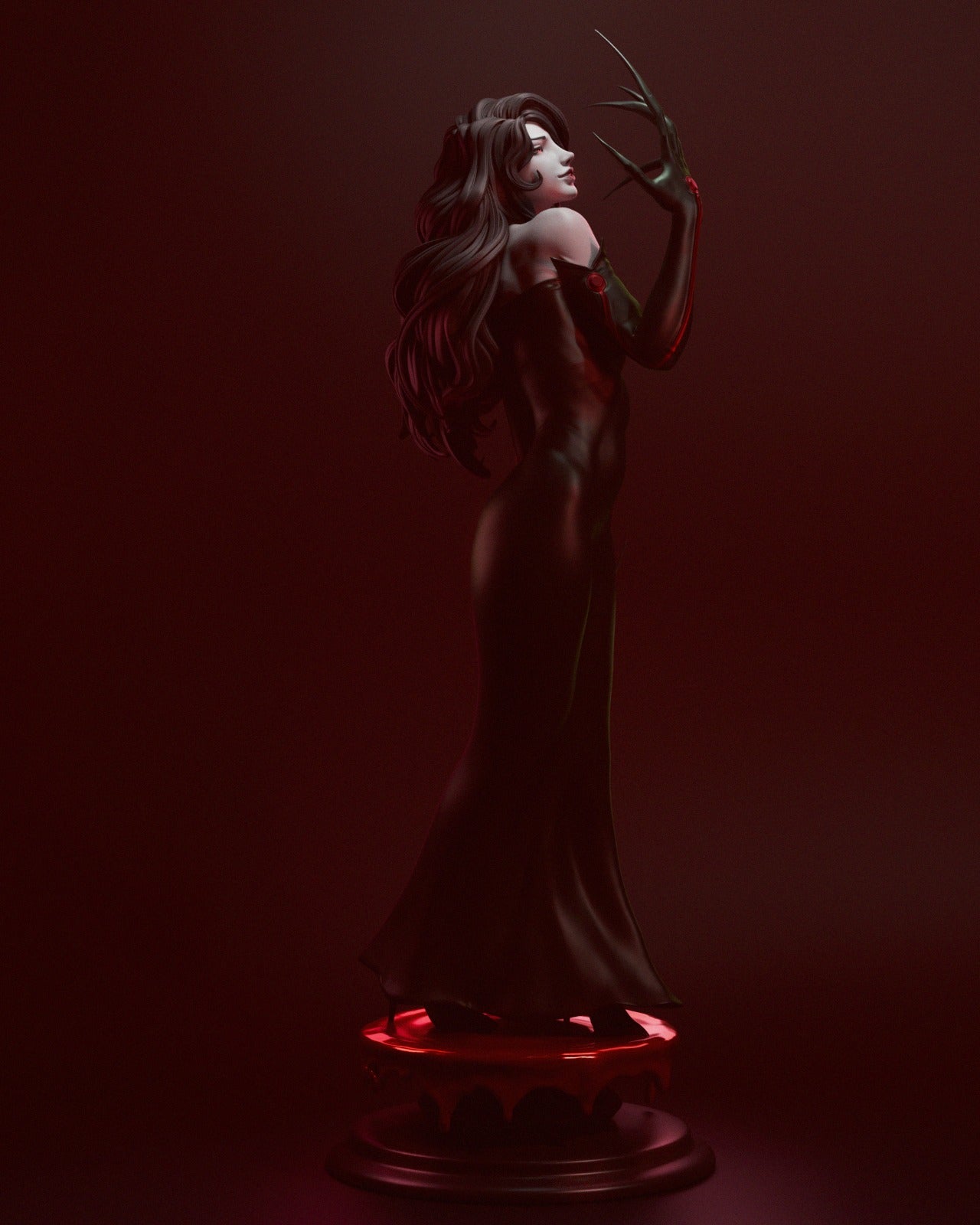 Lust style Sinister Seductress Girl resin kit – Unpainted 3D Printed Model kit