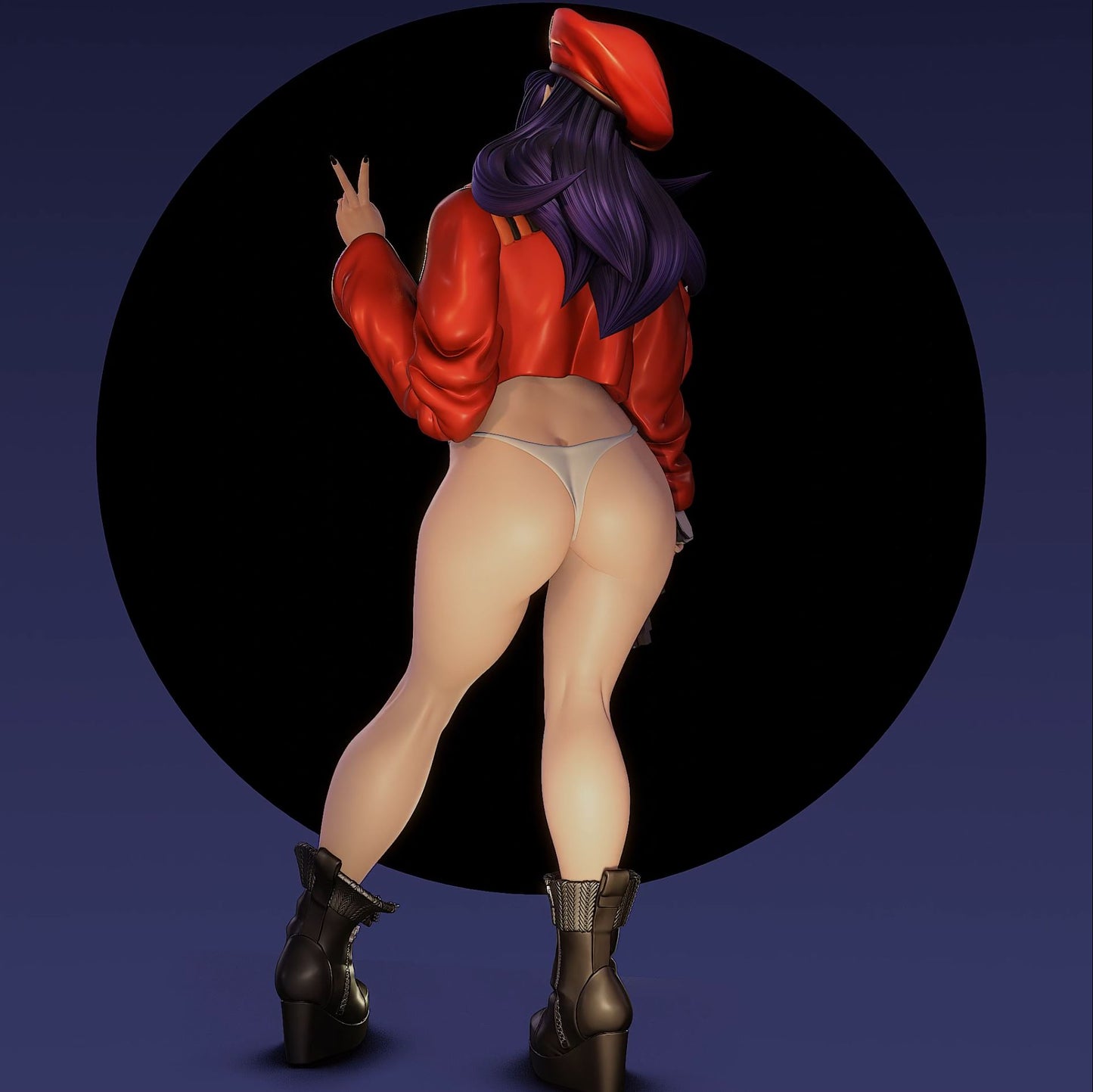 Misato style Last Call Girl resin kit – Unpainted 3D Printed Model kit